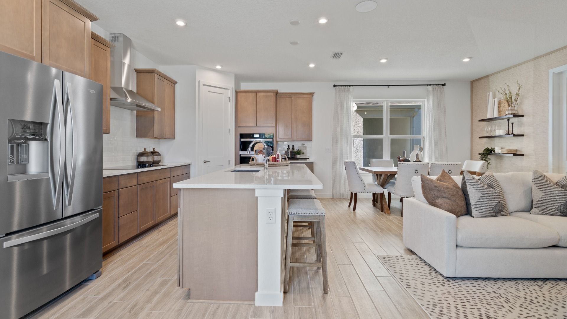 Open concept main floor of the Clementine is perfect for entertaining.