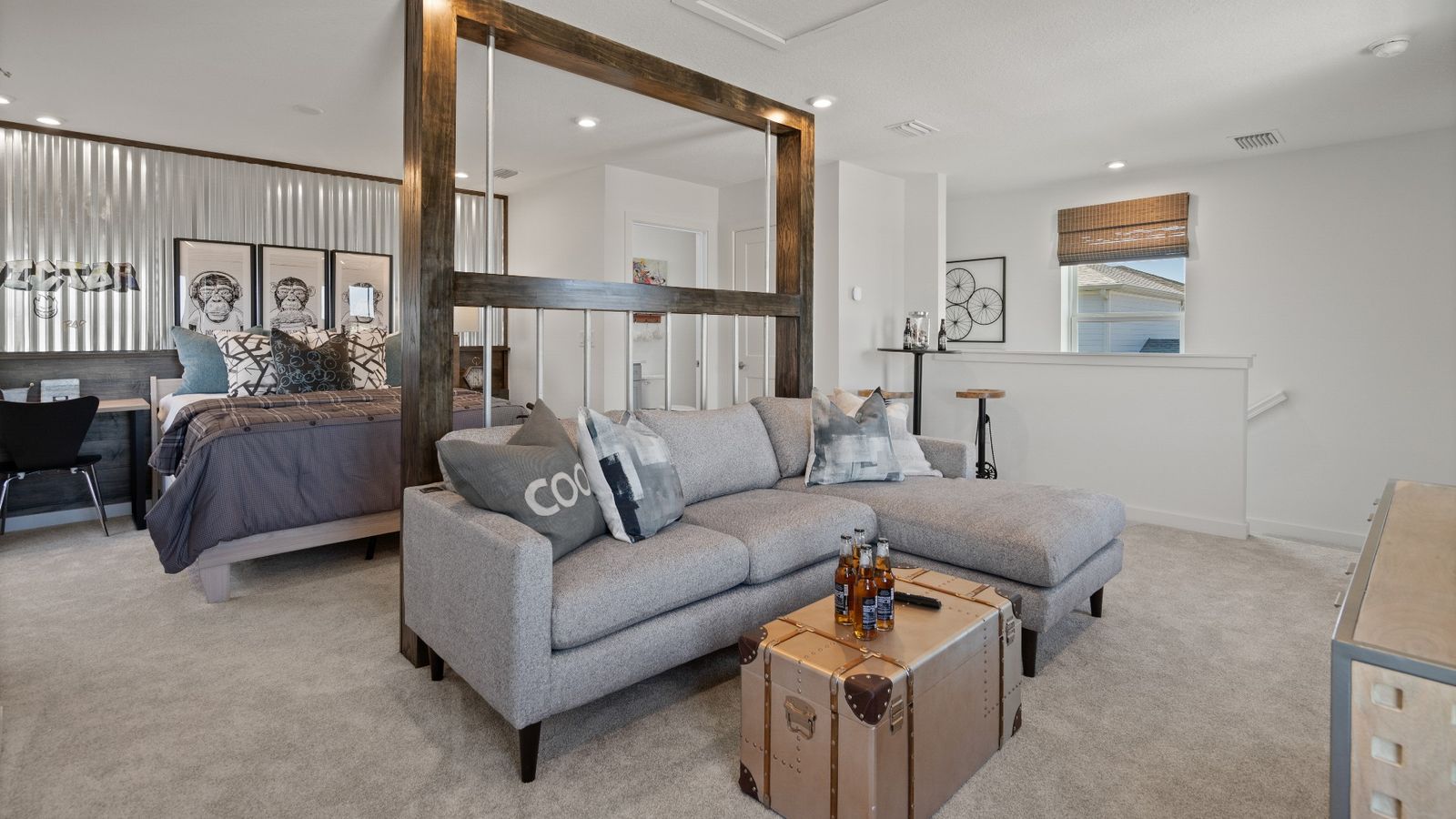 The Ambersweet's above garage retreat is the perfect private guest suite or hangout space.