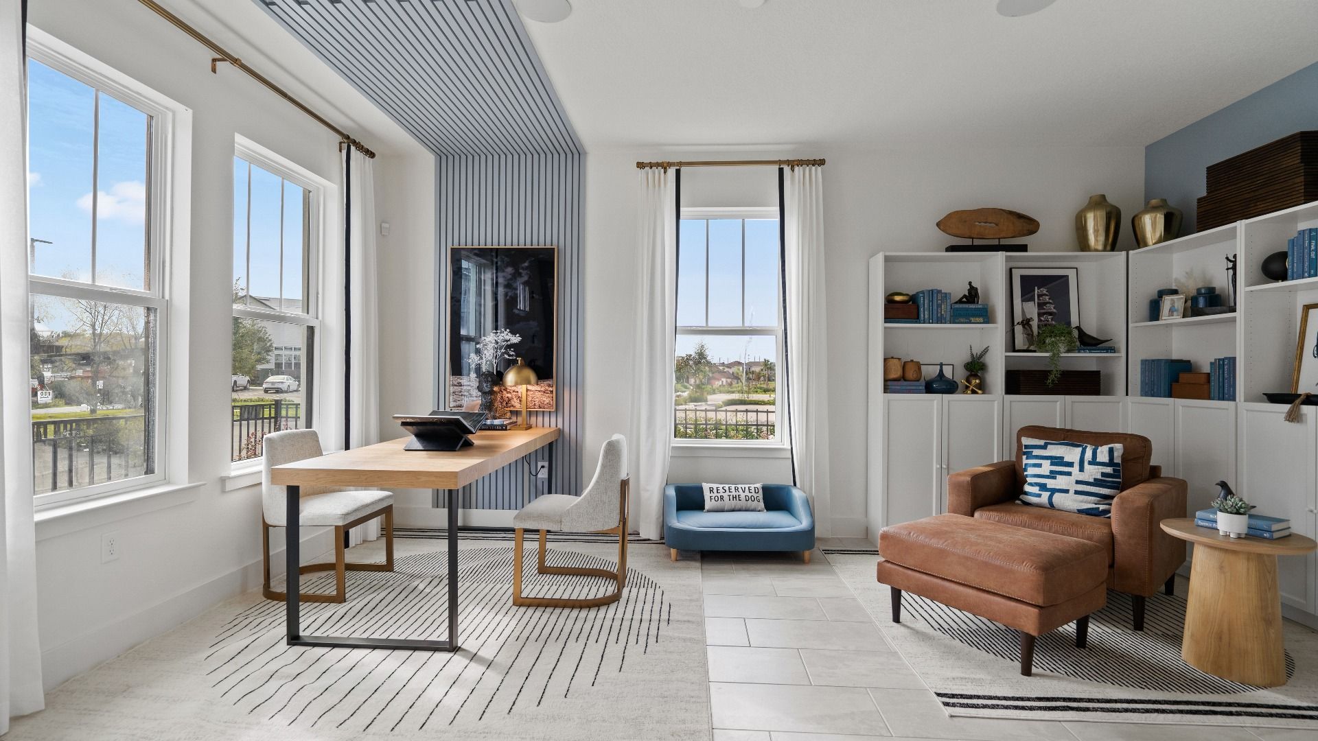 Cozy living at Parkview at Hamlin + a flex space in the Lantana model—perfect for a study or creative space.