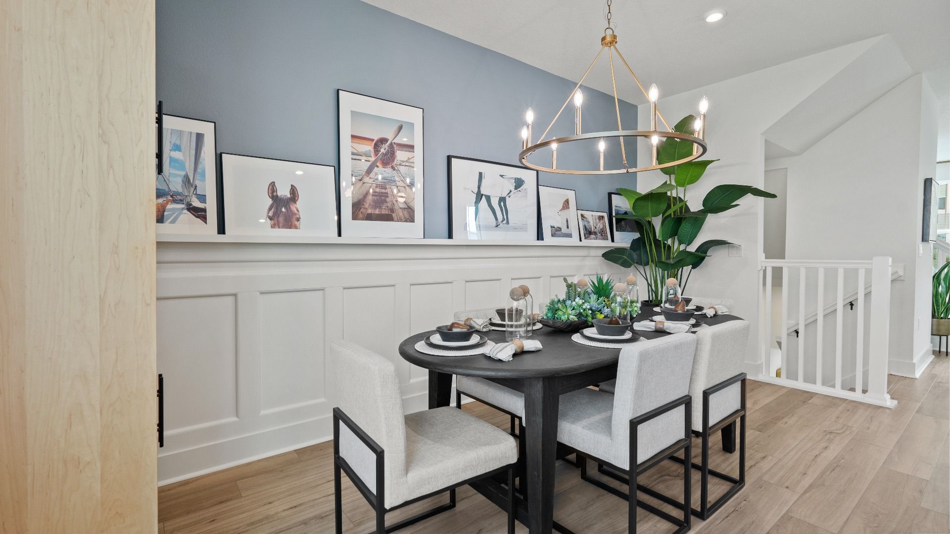 Open-concept kitchen and dining area—perfect for hosting and gathering with friends and family at DRB Parkview at Hamlin!