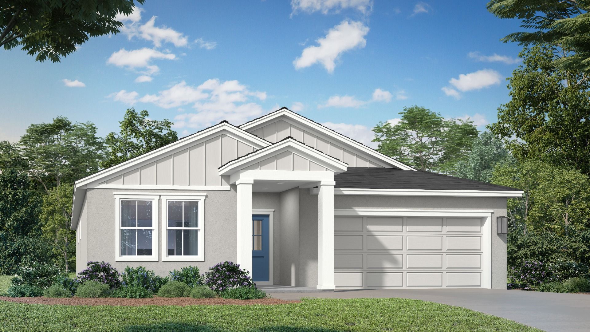 Castaway Farmhouse Elevation by DRB Homes