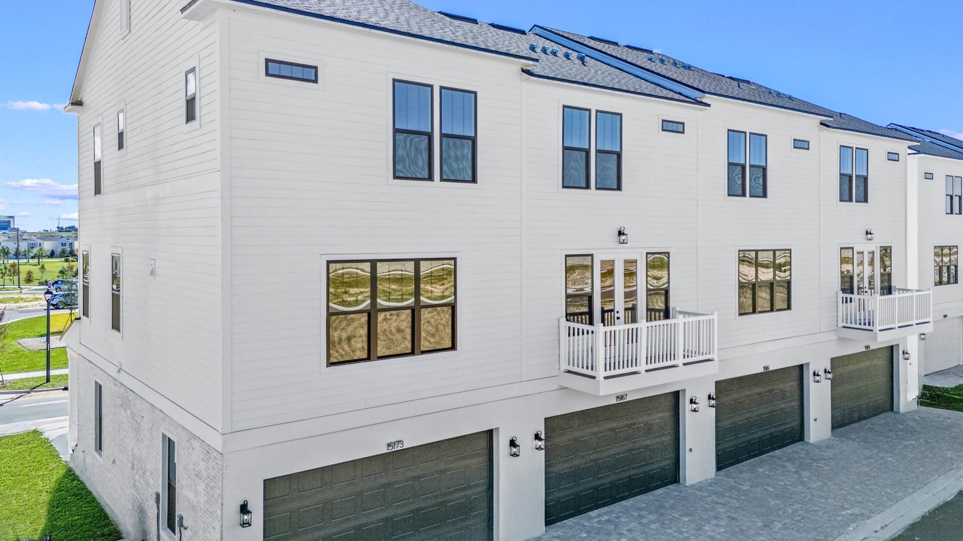 ?Parkview at Hamlin by DRB Homes offers 3-story townhomes with spacious balconies—ideal for enjoying scenic views