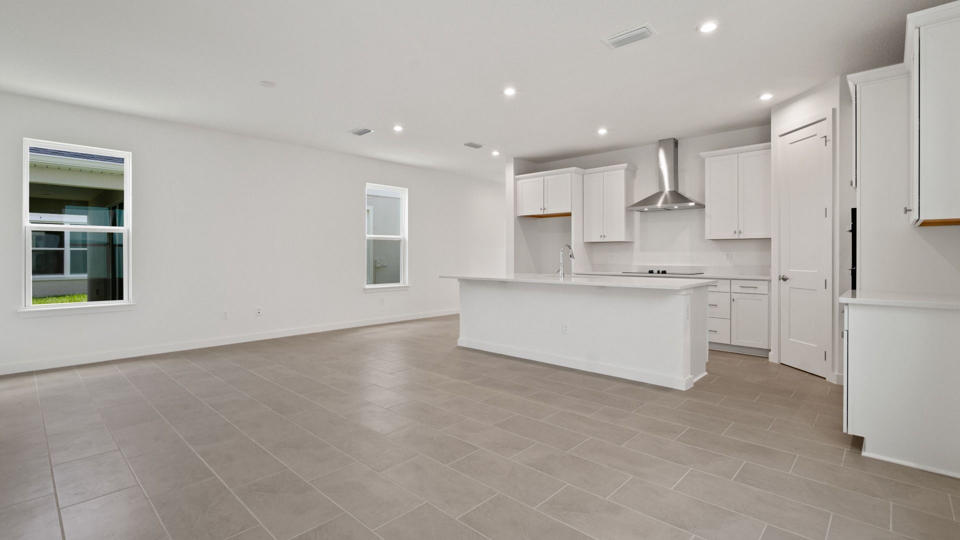 Open kitchen at DRB homes