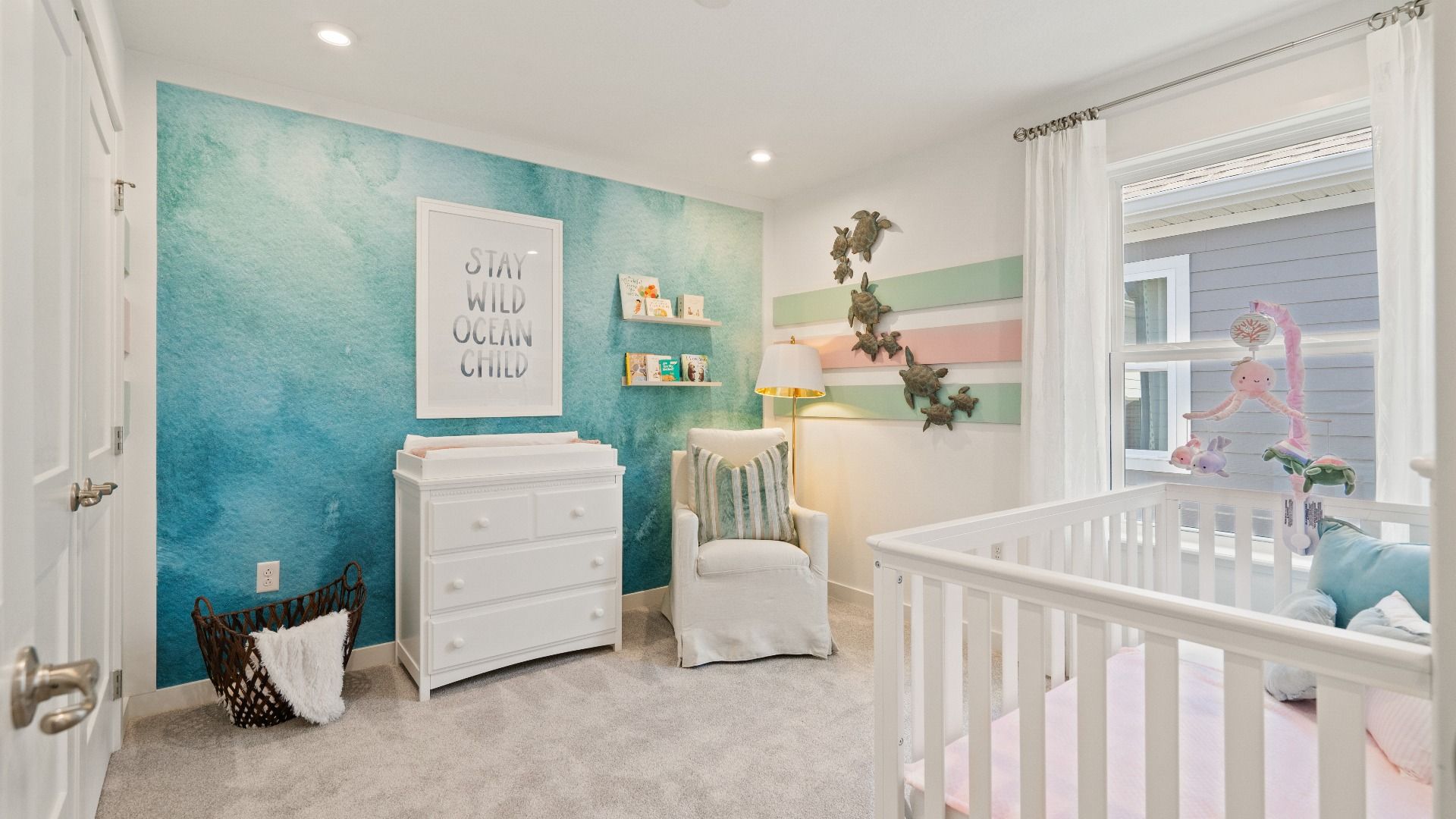 Charming third bedroom, perfect for guests or a nursery—bright, peaceful, and ready for your personal touch.