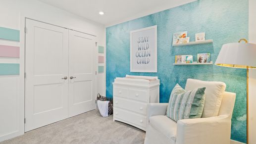Charming third bedroom, perfect for guests or a nursery—bright, peaceful, and ready for your personal touch.