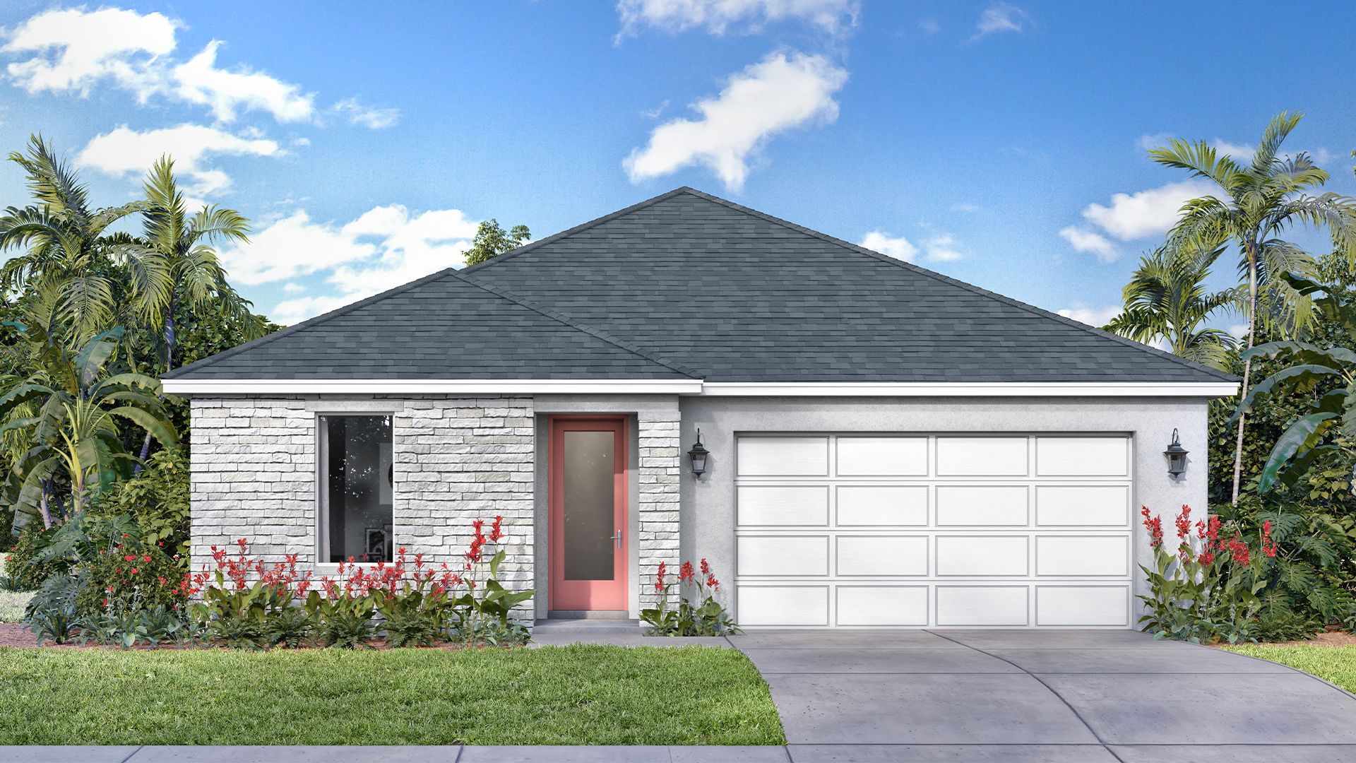 Longleaf floorplan in the Contemporary elevation by DRB Homes at Trailside in Mount Dora, FL