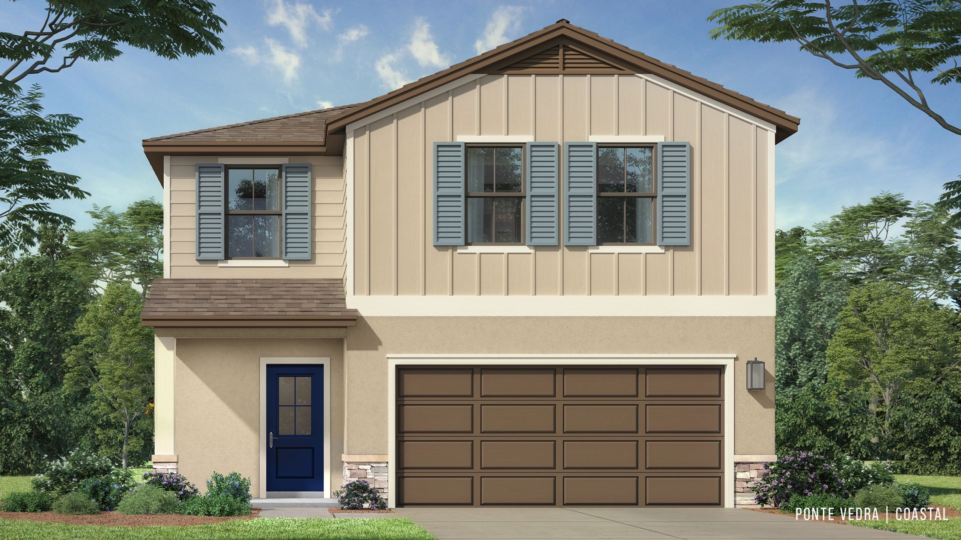 New construction Ponte Vedra Coastal by DRB Homes in gated Grasslands West located on Grasslands Golf & Country Club