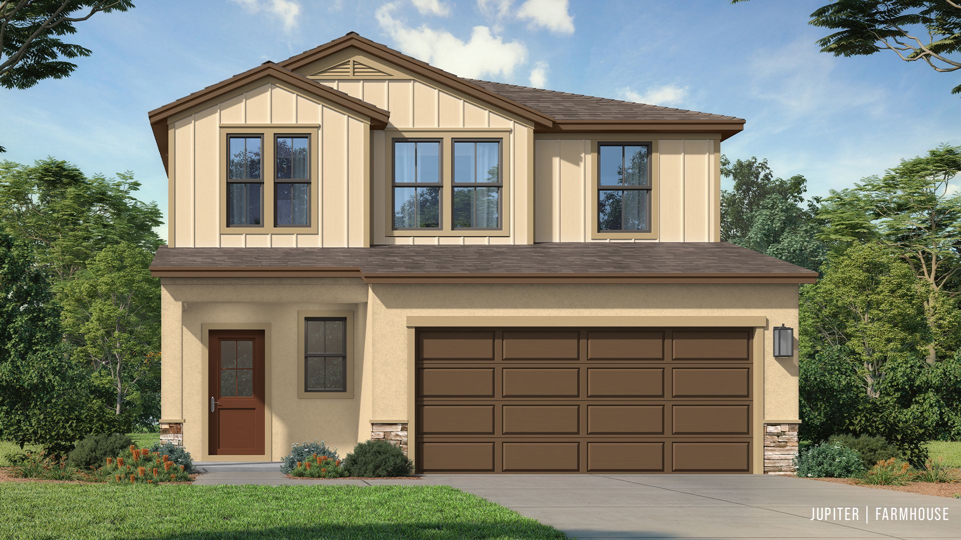 Grasslands Jupiter Farmhouse on a golf course in a gated community by a town center