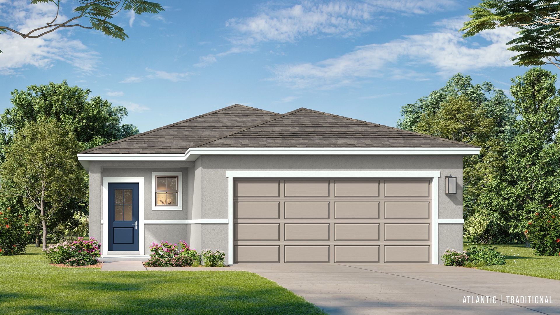 Atlantic Traditional Elevation by DRB Homes at Willowbrook North, a new construction home community in Winter Haven FL