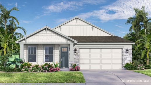 The Buttonwood in Craftsman elevation blends timeless style with modern living—only at Trailside in Mount Dora.