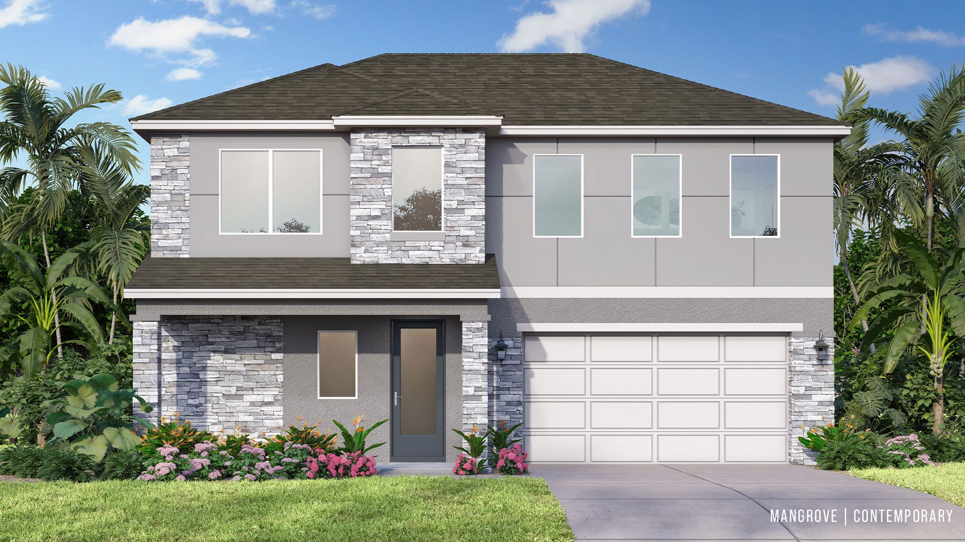 The Mangrove in Contemporary elevation delivers bold design and flexible living space—only at Trailside in Mount Dora.