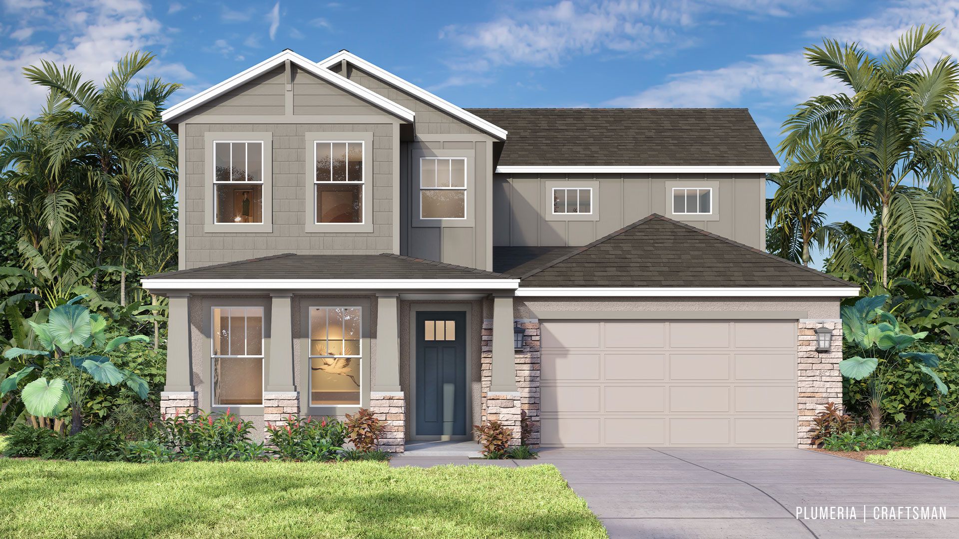 The Plumeria Craftsman offers character-rich design with spacious living—perfectly at home in Trailside, Mount Dora.