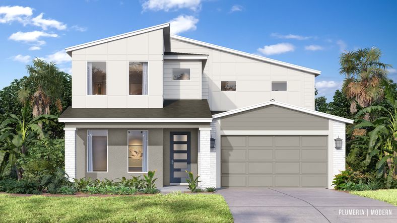 The Plumeria Modern showcases clean lines and bold architecture—available now at Trailside in Mount Dora.
