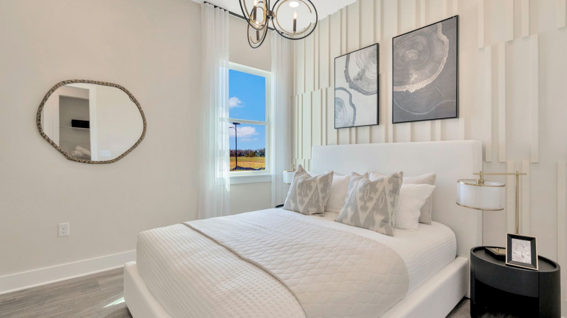 The Second Bedroom of a DRB Homes Grand Eider model, which is a home plan offered at Serengeti in Spring Hill, FL.