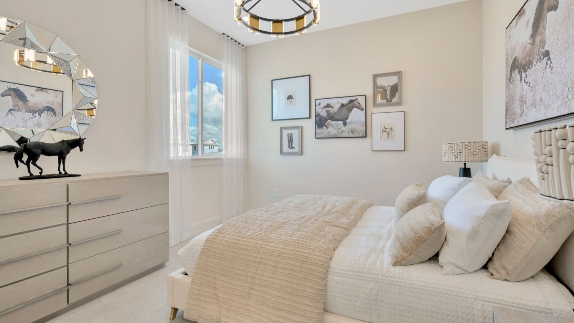 The Sixth Bedroom of a DRB Homes Grand Eider model, which is a home plan offered at Serengeti in Spring Hill, FL.