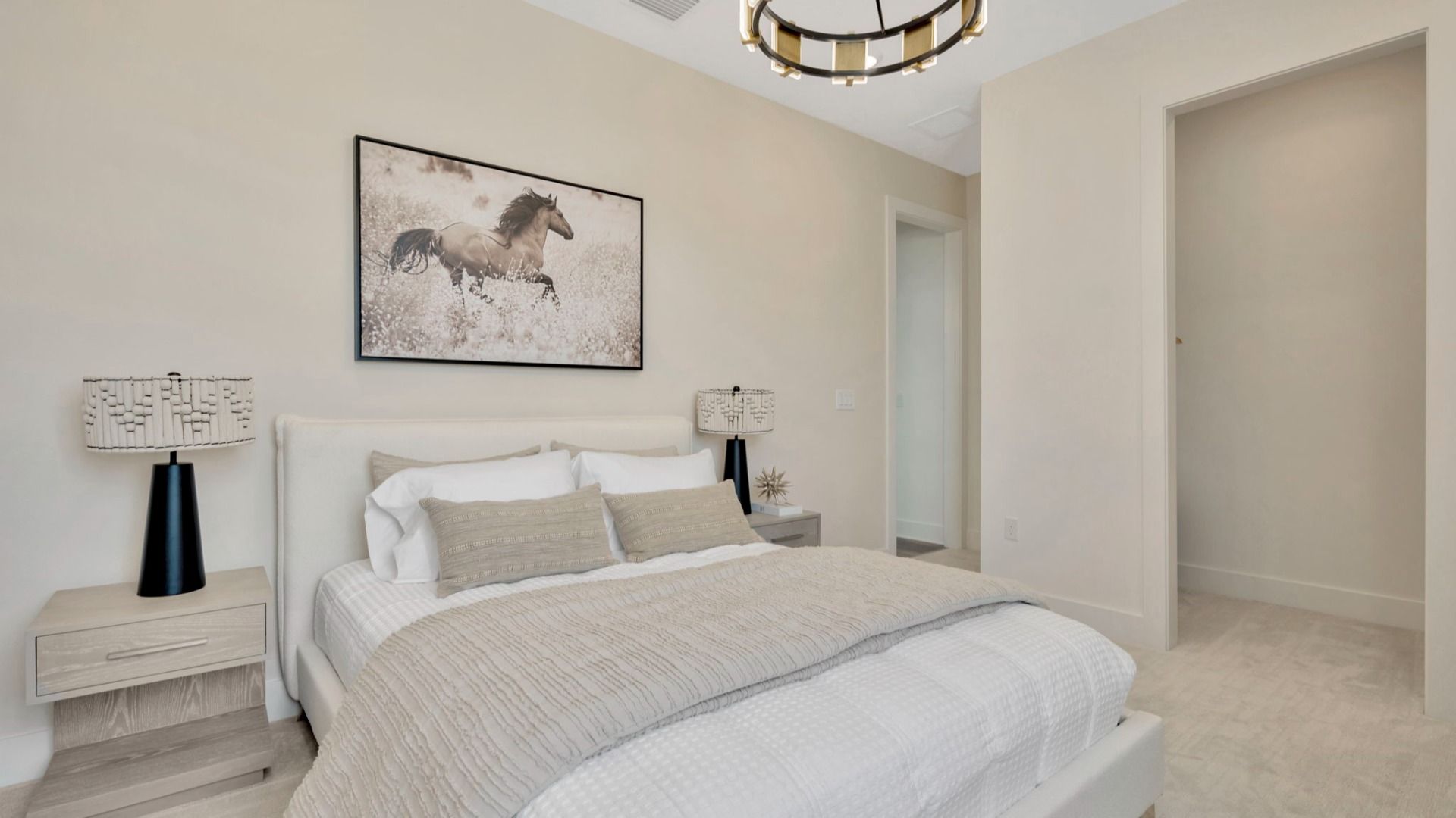 The Sixth Bedroom of a DRB Homes Grand Eider model, which is a home plan offered at Serengeti in Spring Hill, FL.