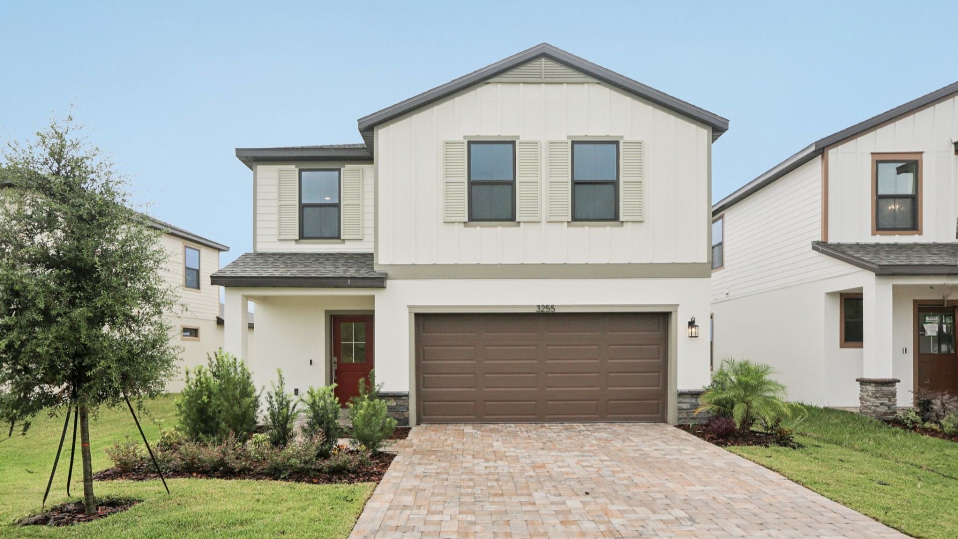 Exterior Ponte Vedra Model by DRB Homes at Grasslands West in Lakeland FL