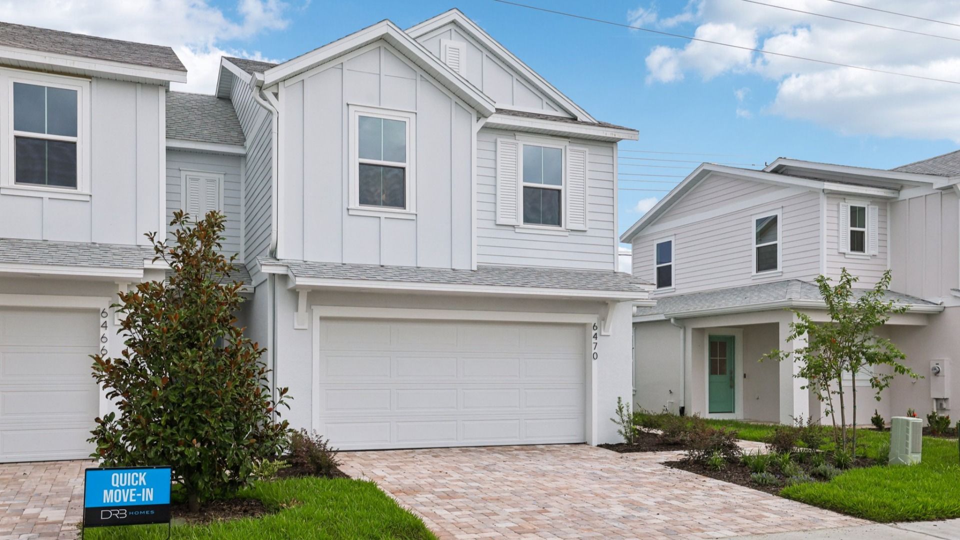 Exterior of the Coronado - End at Cyrene at Harmony located in St Cloud FL by DRB Homes