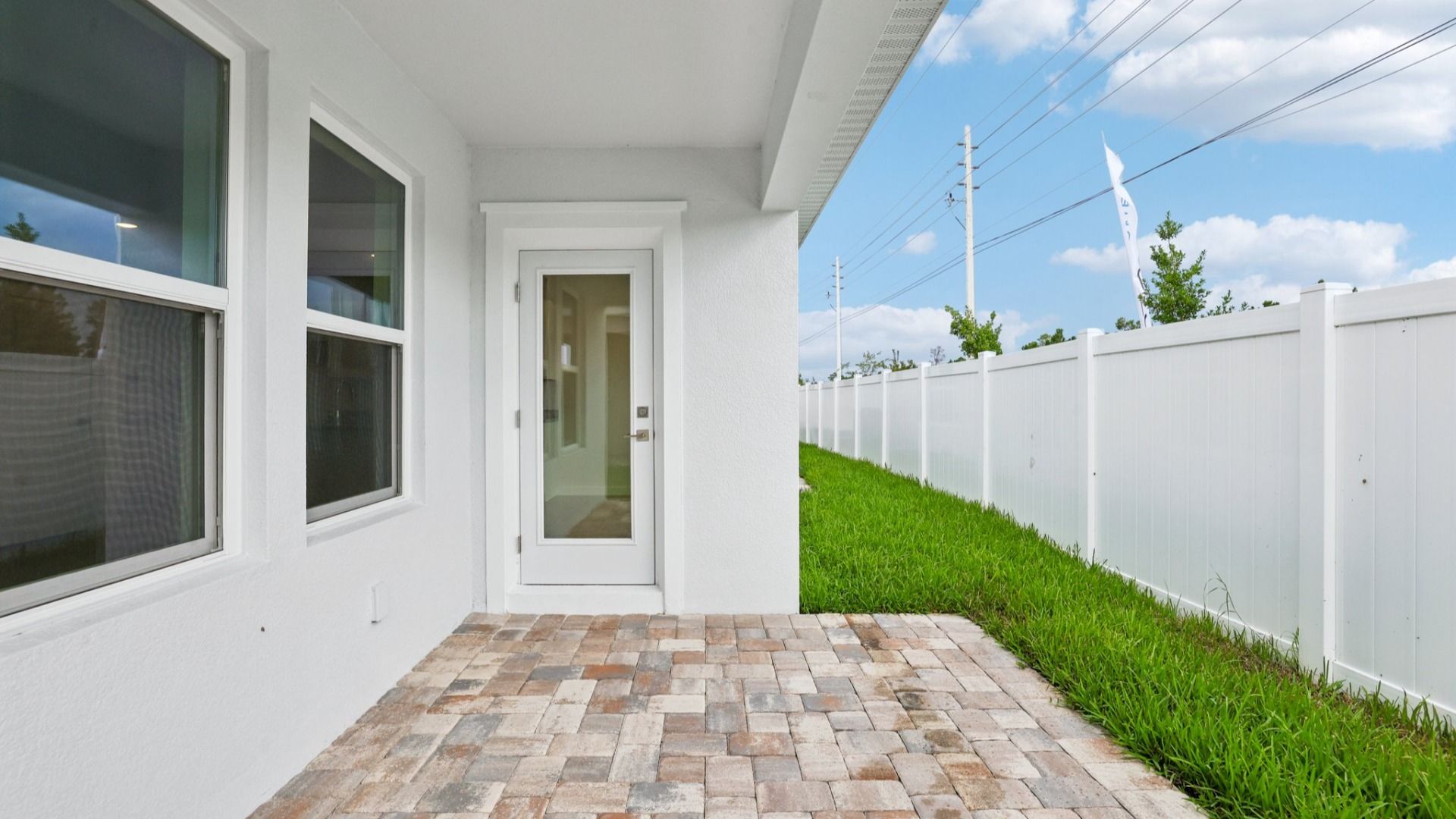 Back door of the Coronado - End at Cyrene at Harmony located in St Cloud FL by DRB Homes