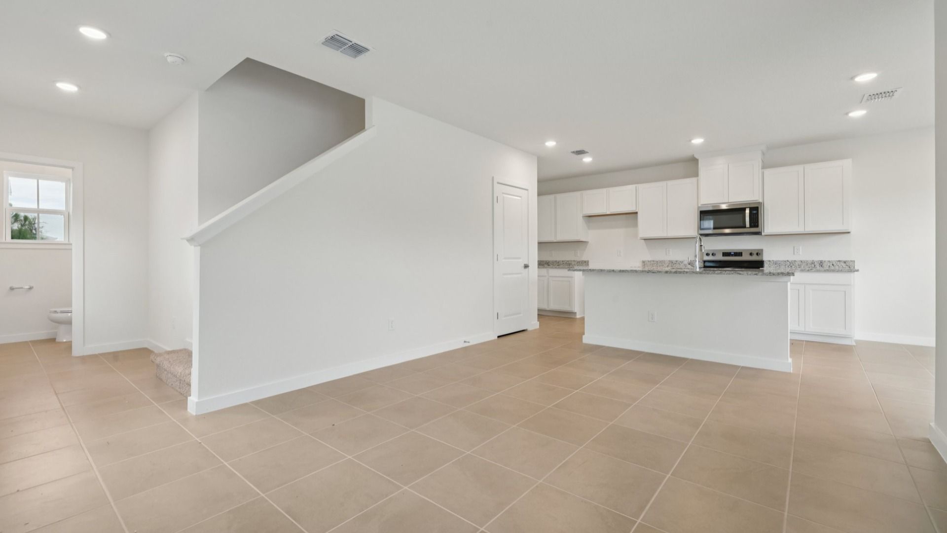 Kitchen of the Coronado - End at Cyrene at Harmony located in St Cloud FL by DRB Homes