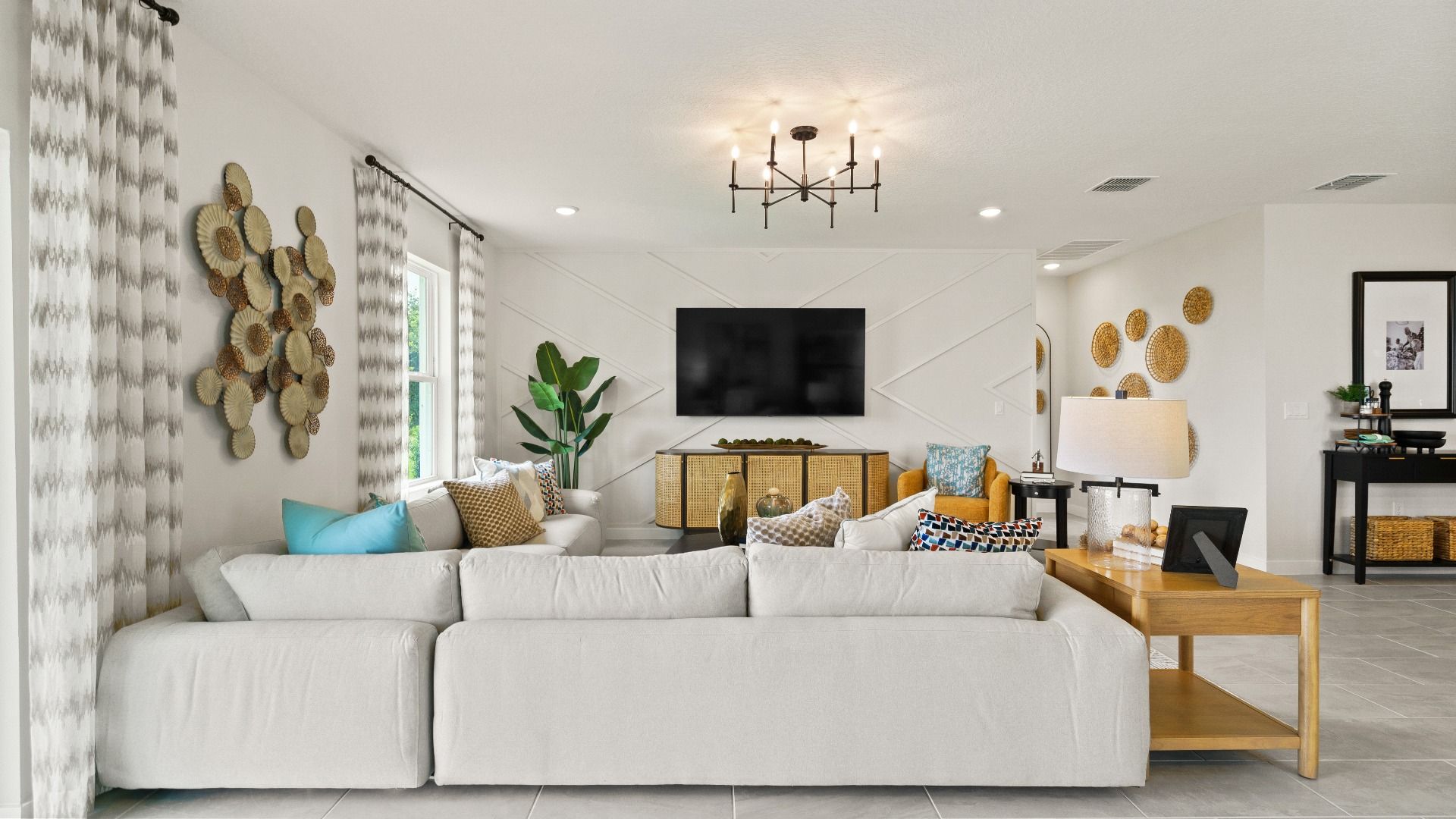 Living Area in Willowbrook North from the Castaway Model by DRB Homes in Winter Haven FL