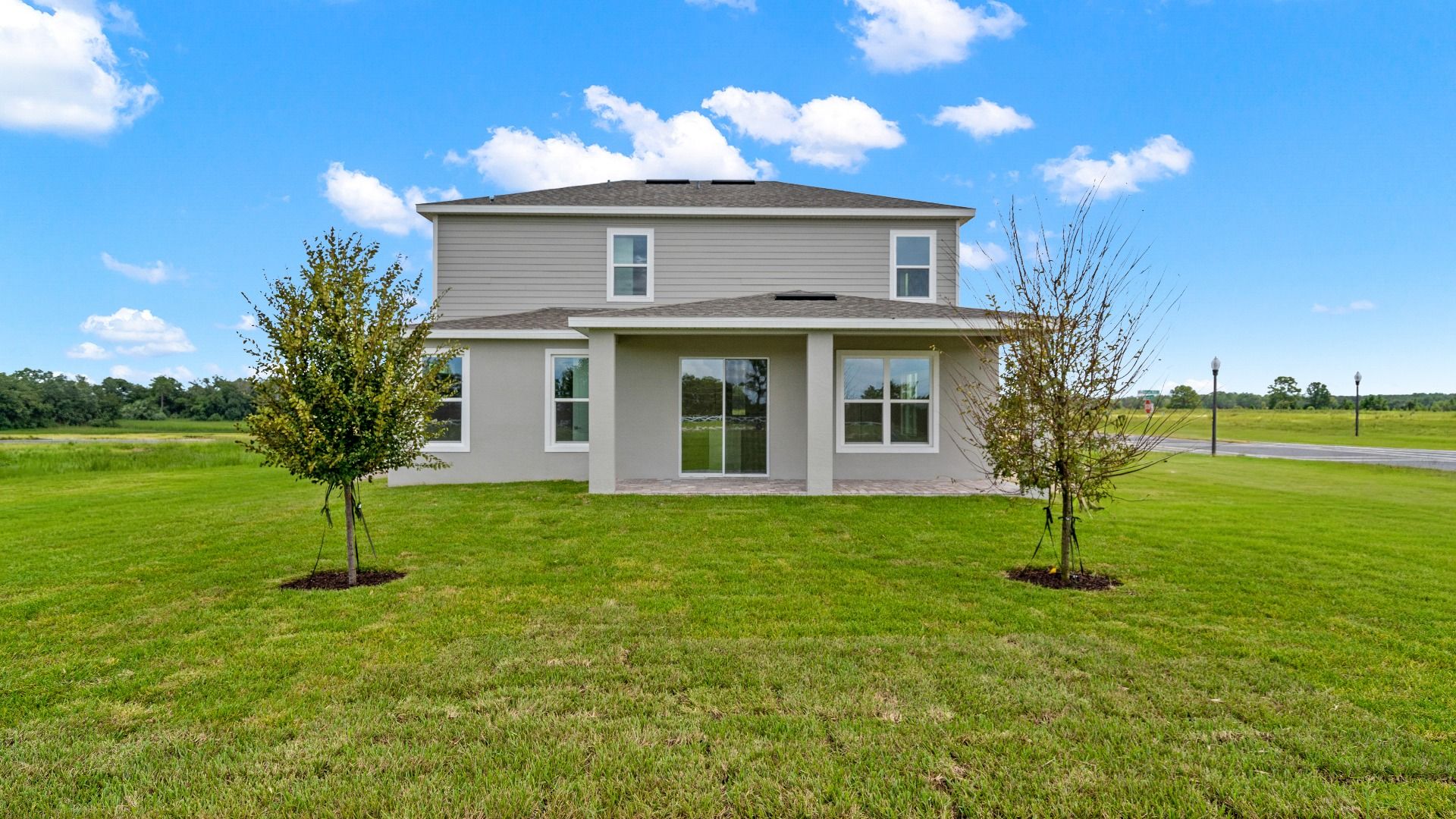 The Sweetgum two story 4 bedroom and 3.5 bath home Quick Move in Home located at Trailside in Mount Dora by DRB Homes