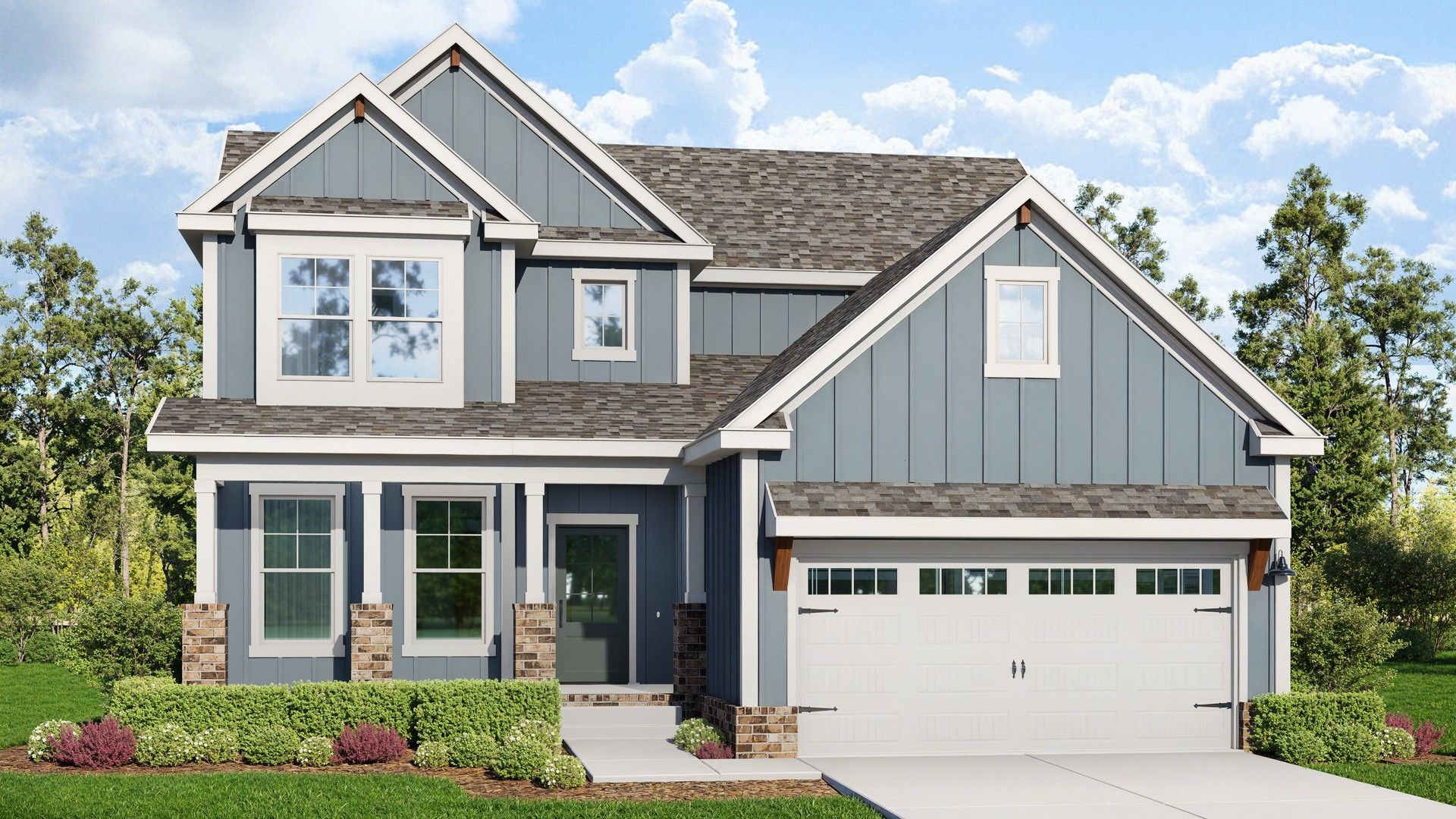 Experience refined living with stone accents and gable roof in Northridge Park, Murfreesboro, TN.