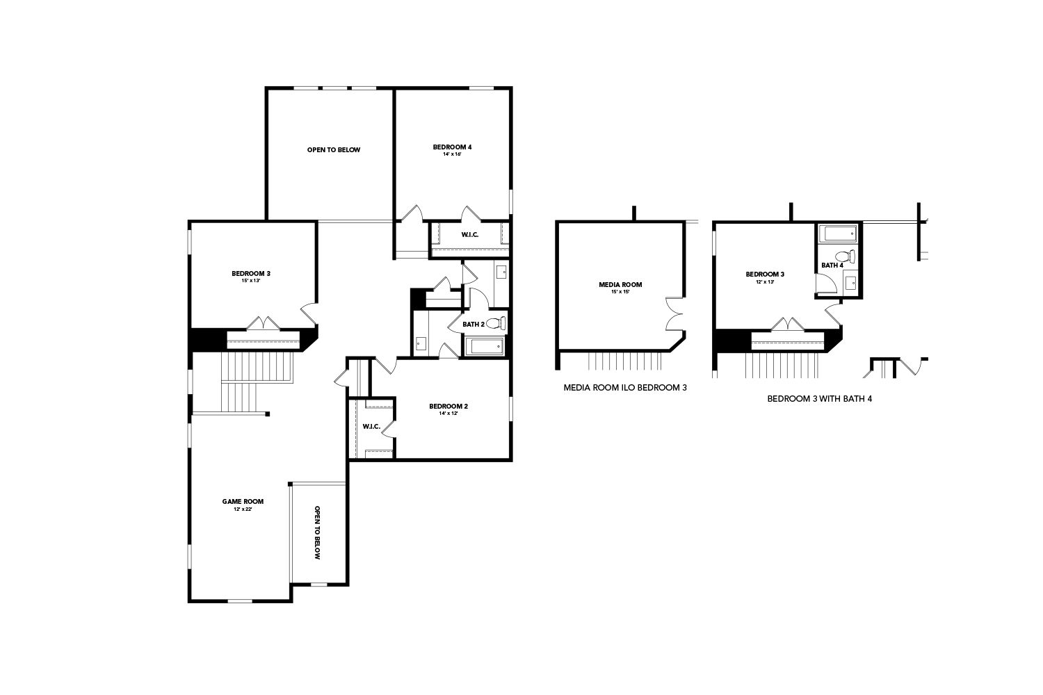 Luxury single-family home renders feature diverse architectural elements and modern design in a residential setting.