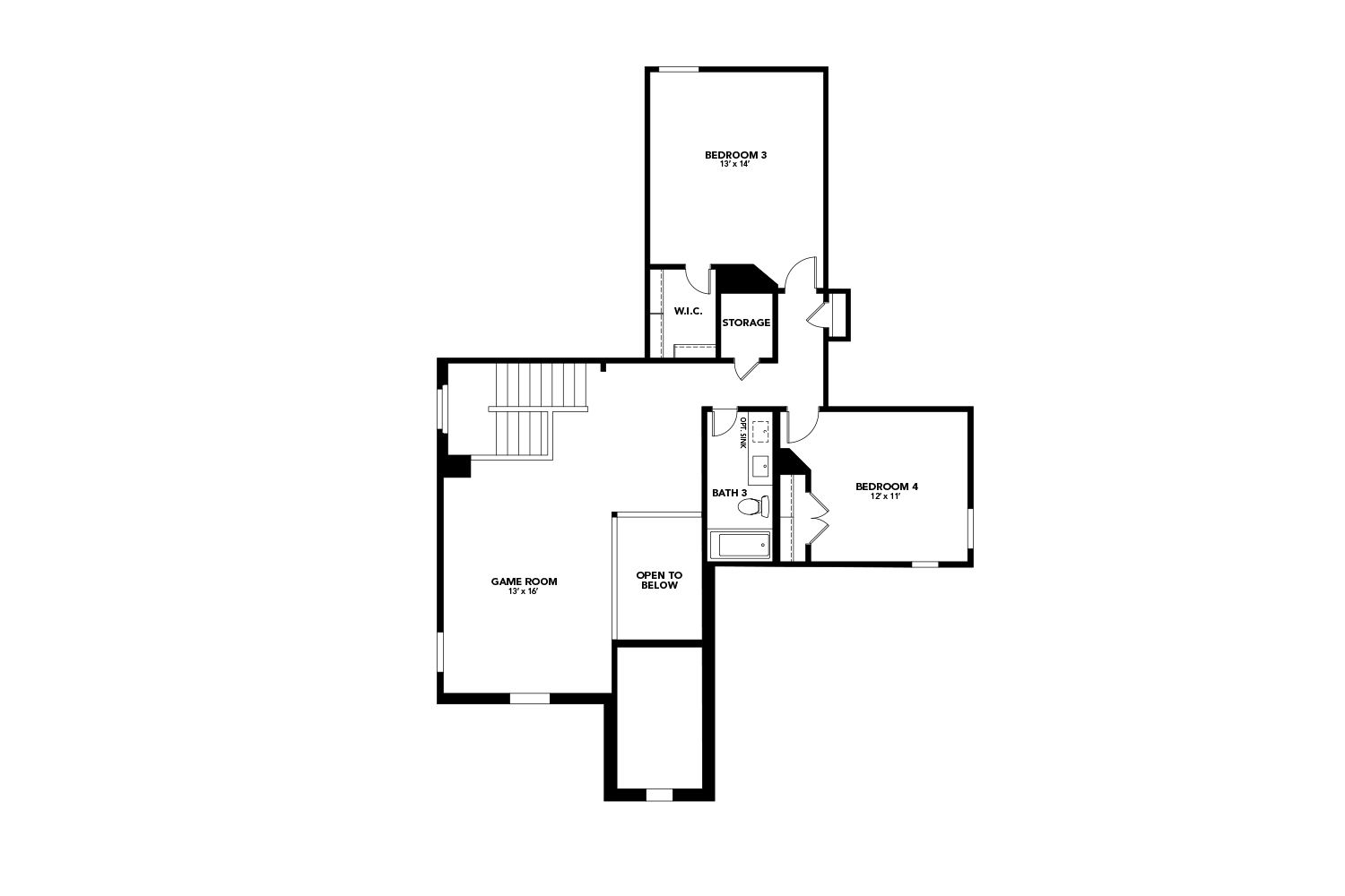 Second Level Plan of the Hickory