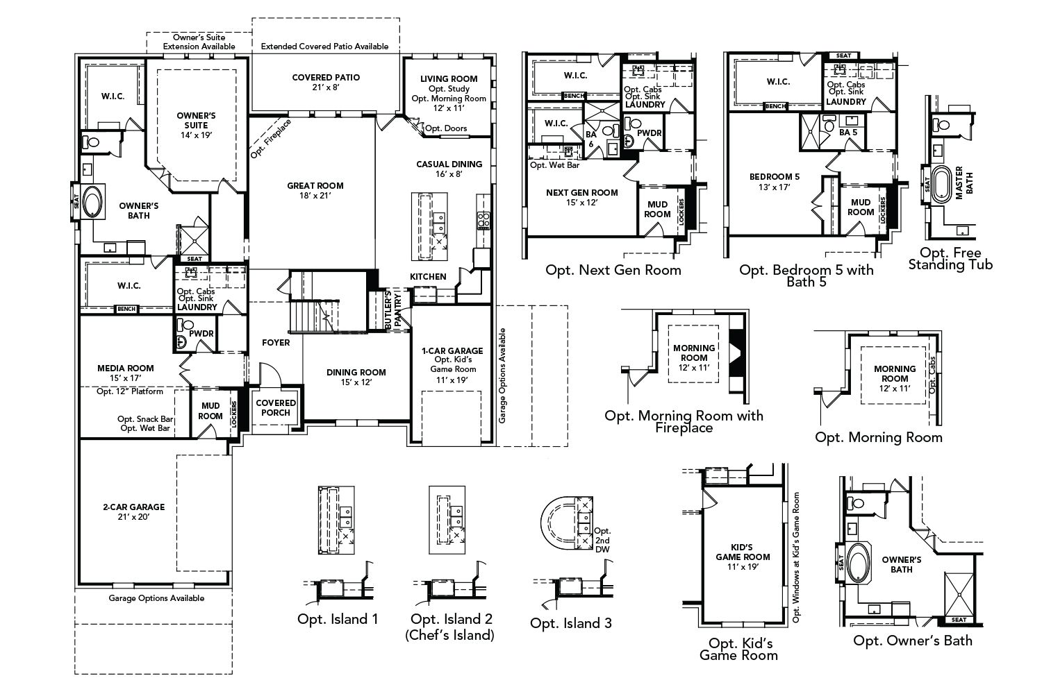 Experience luxurious residential architecture with this elegant single-family home design.