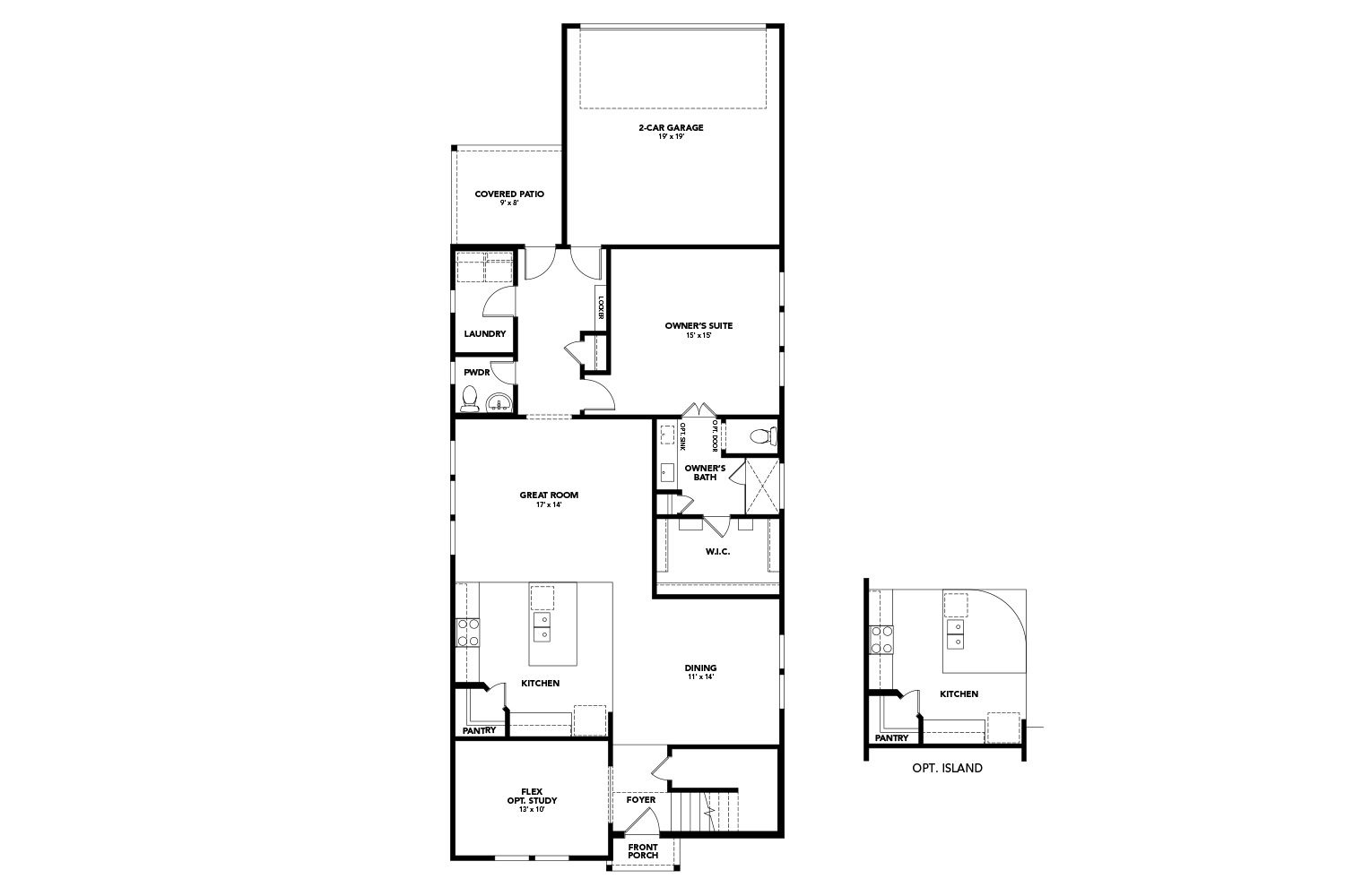 Explore architectural elegance in this single-family home, featuring a sophisticated layout with flexible design options.