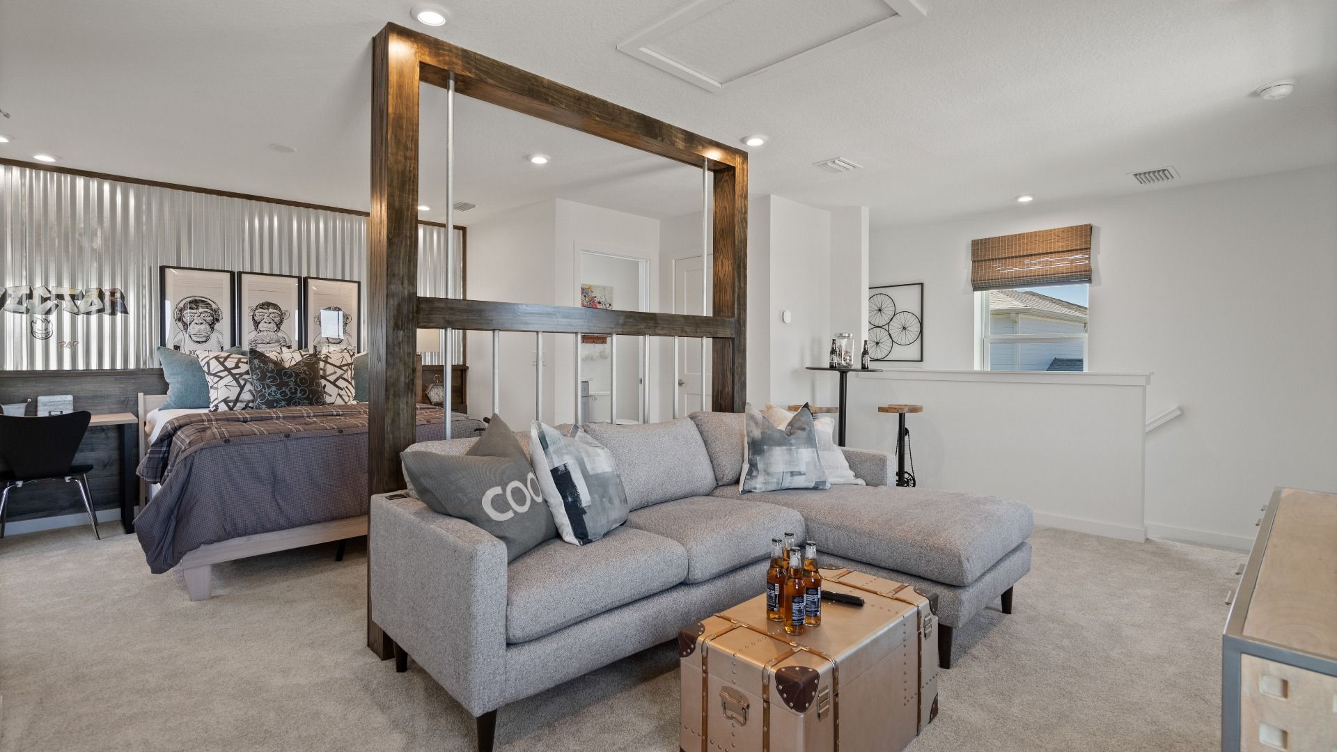 Trinity Place Staged Model Ambersweet Loft Area by DRB Homes in Saint Cloud FL