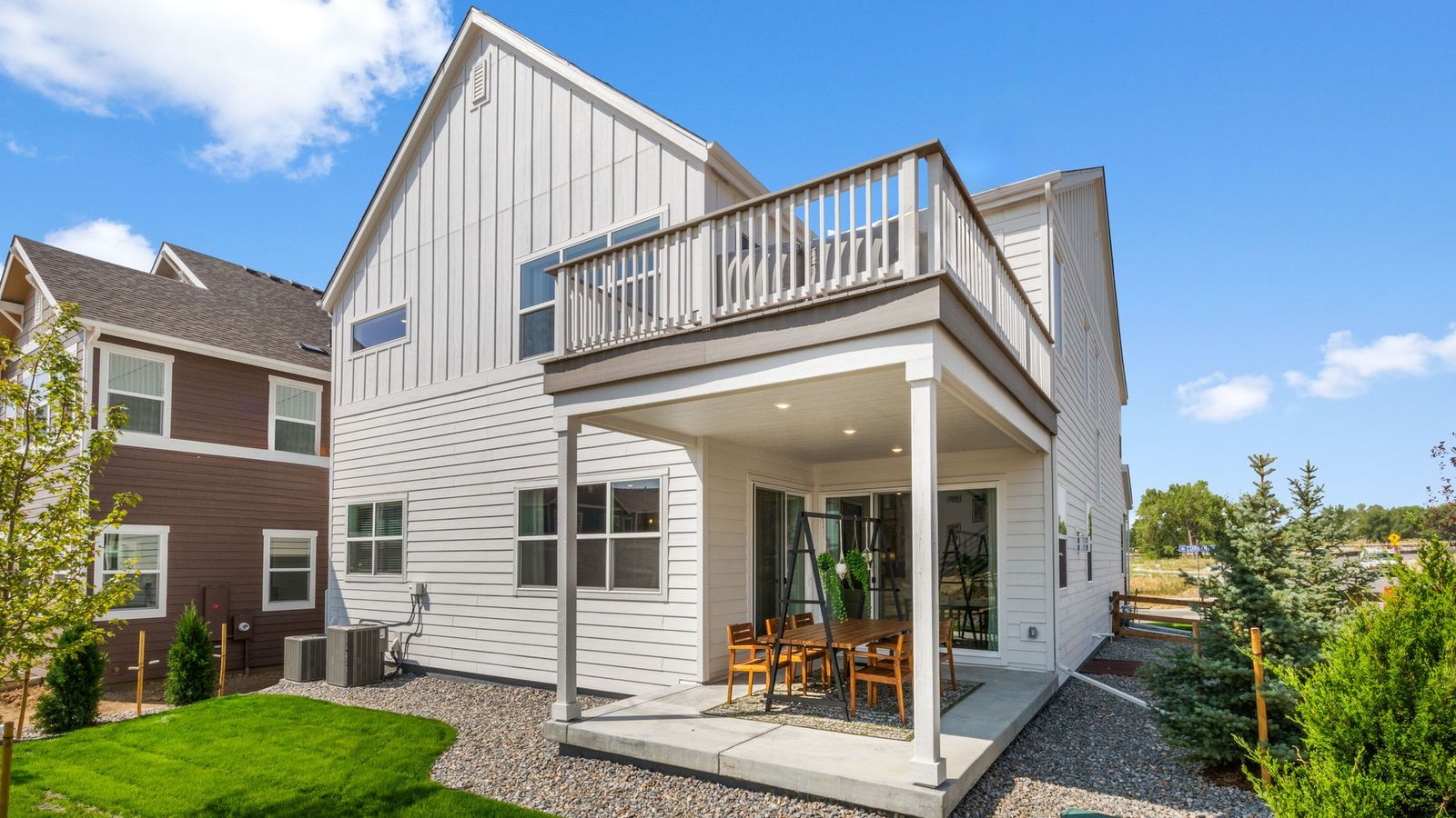 Experience luxury with a spacious balcony, pristine patio, and exquisite landscaping in Dillon Pointe.