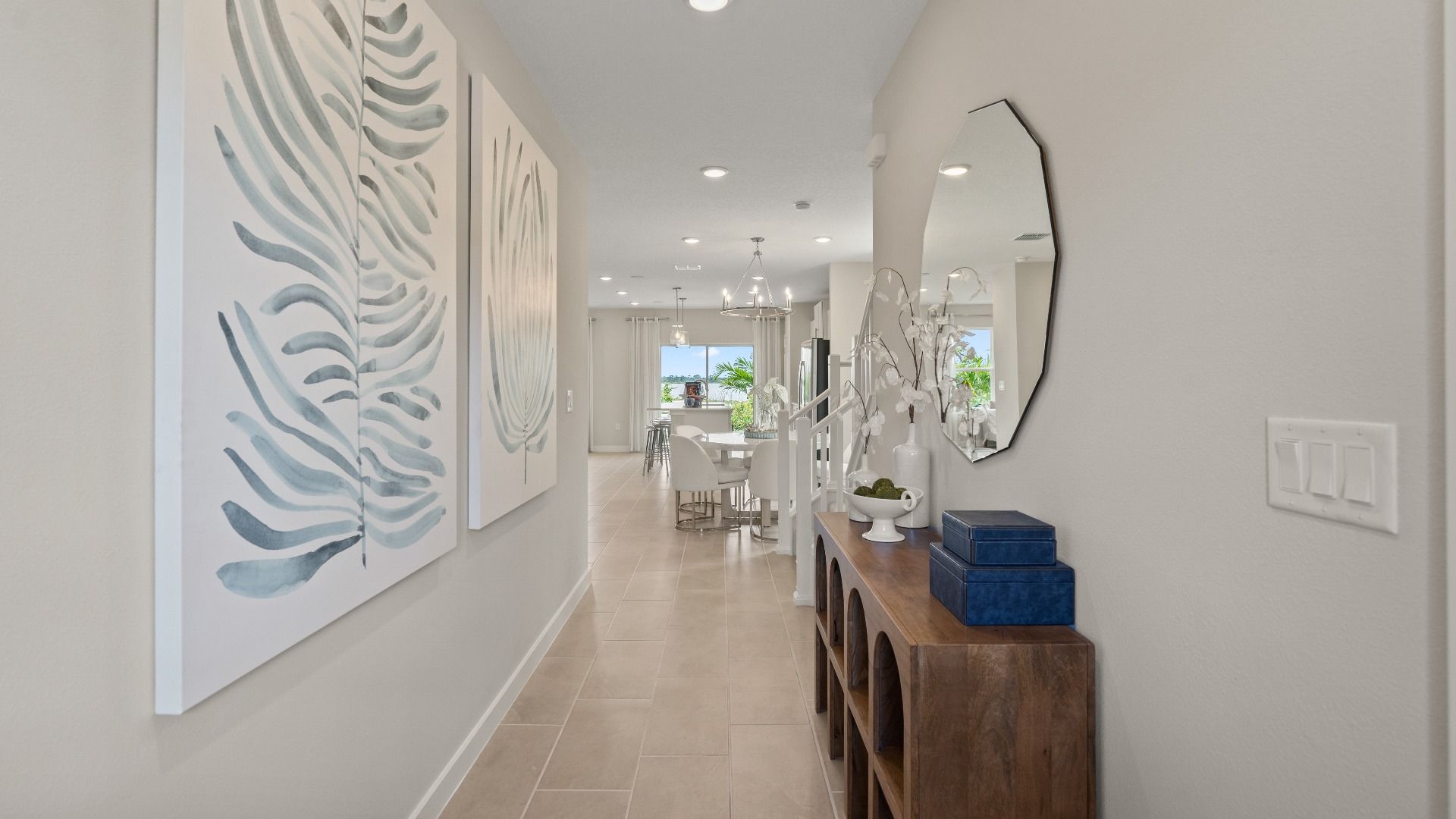 Ponte Vedra Model Home Entry Interior at Willowbrook North by DRB Homes in Winter Haven FL