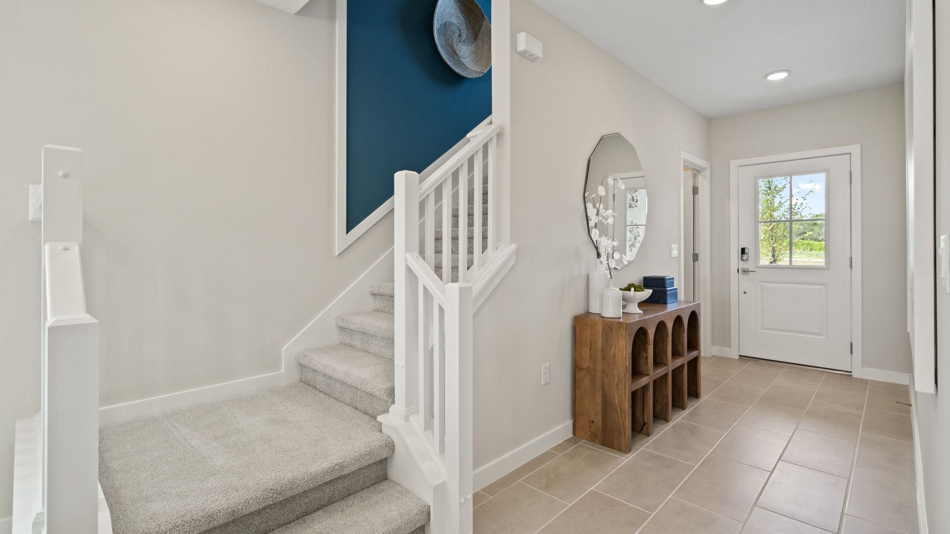 Ponte Vedra Model Home Stairs and Entry Interior at Willowbrook North by DRB Homes in Winter Haven FL