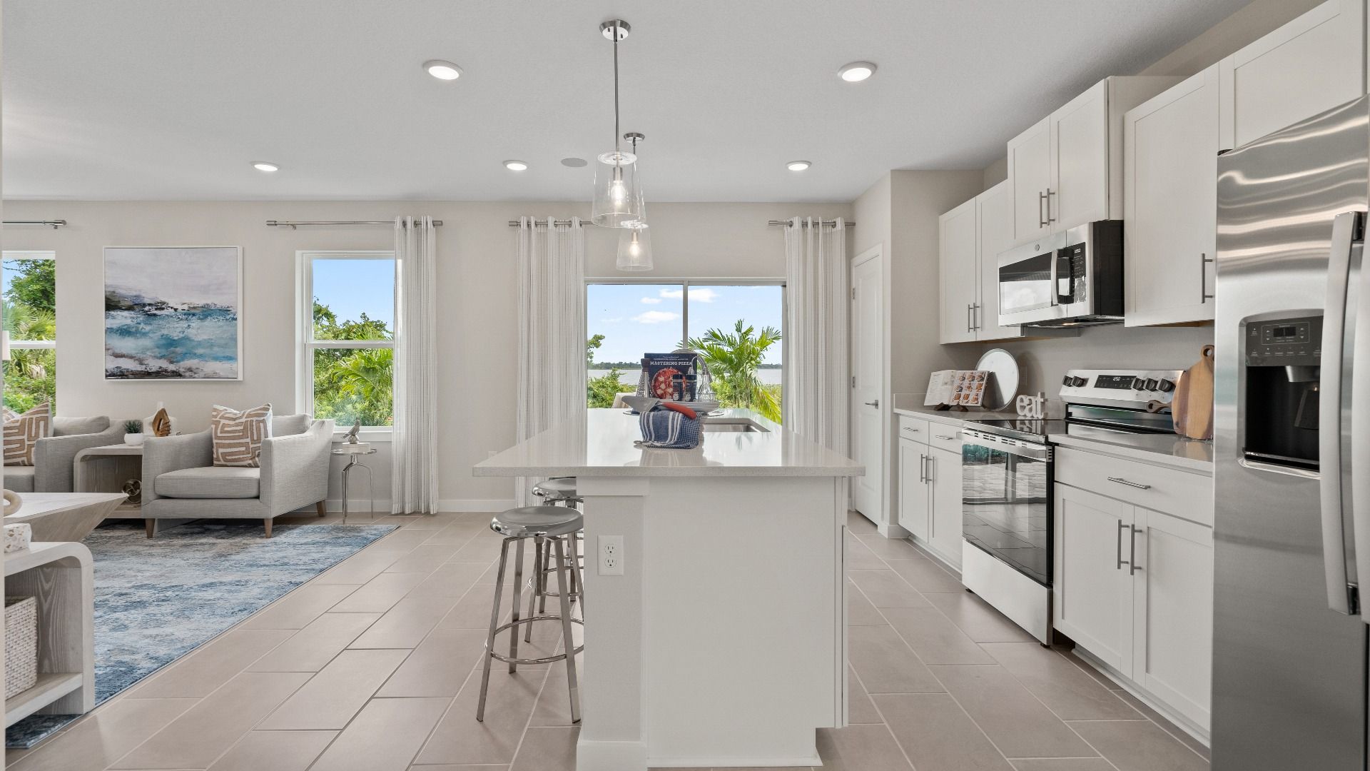 Ponte Vedra Model Kitchen at Willowbrook North by DRB Homes in Winter Haven FL