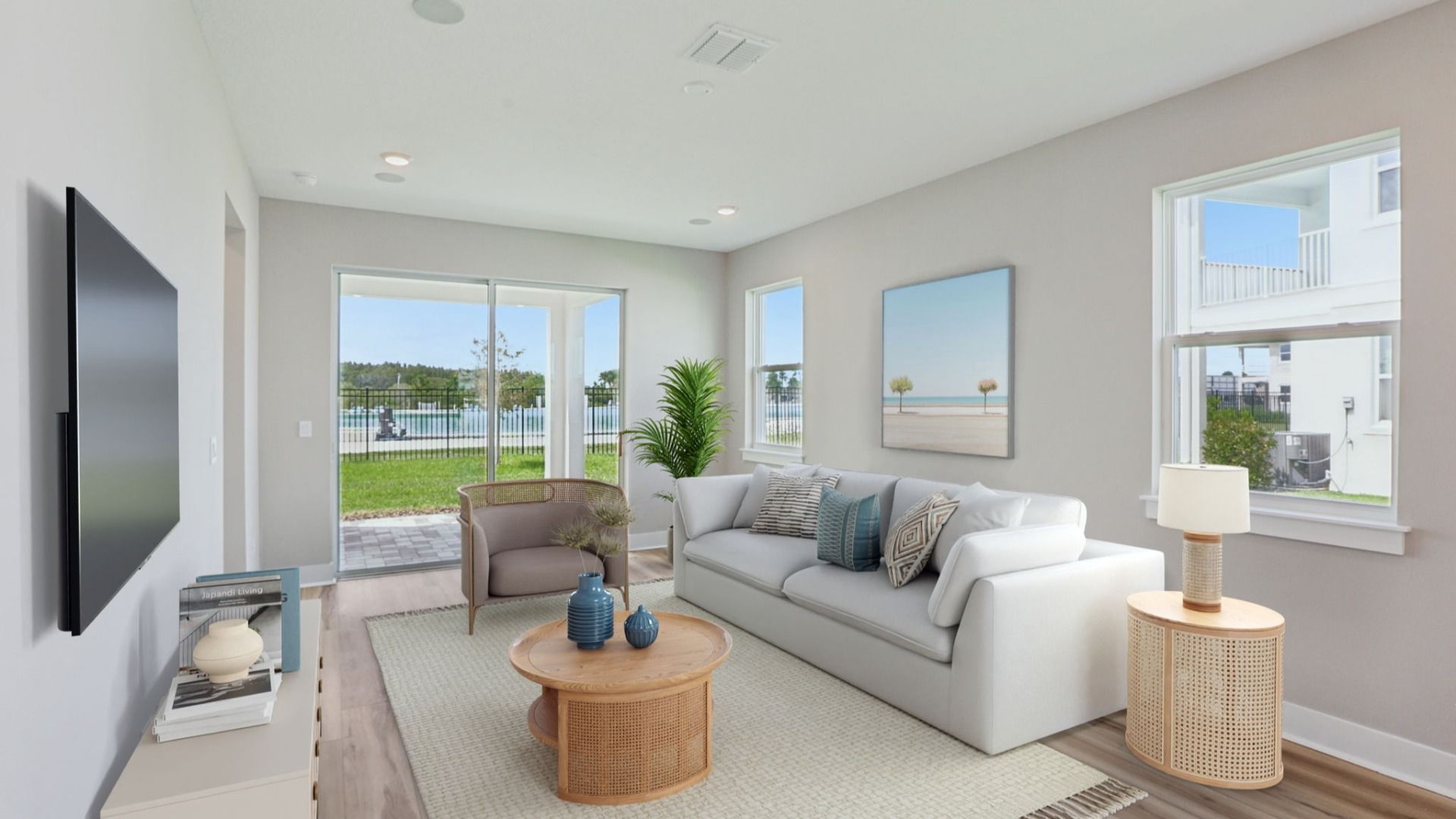 The Virtually Staged Living Room