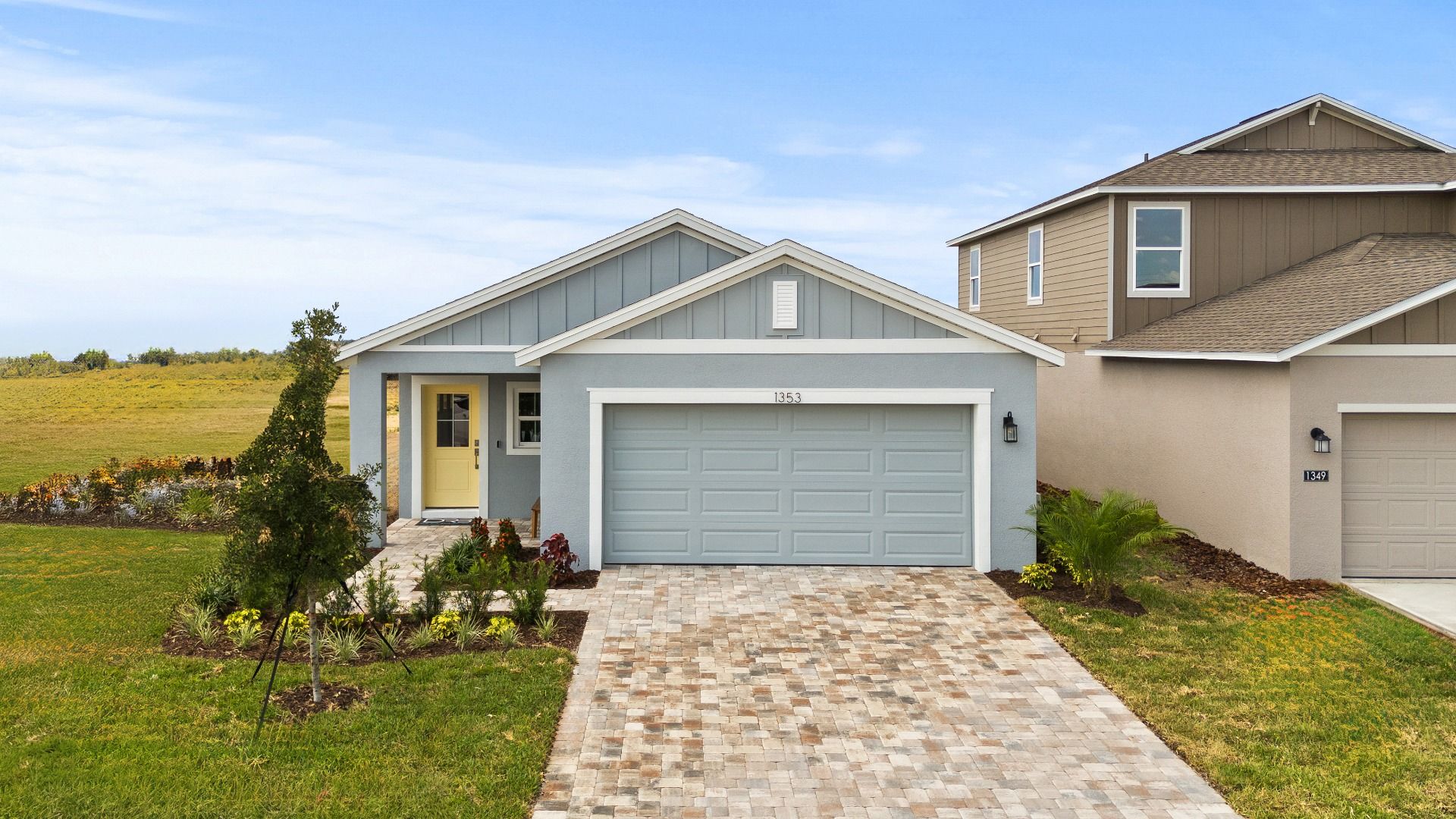 Atlantic Model front exterior by DRB Homes at Willowbrook North
