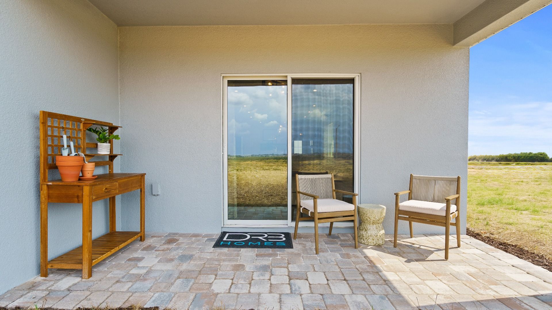 Atlantic Model back lenai furnished, by DRB Homes at Willowbrook North