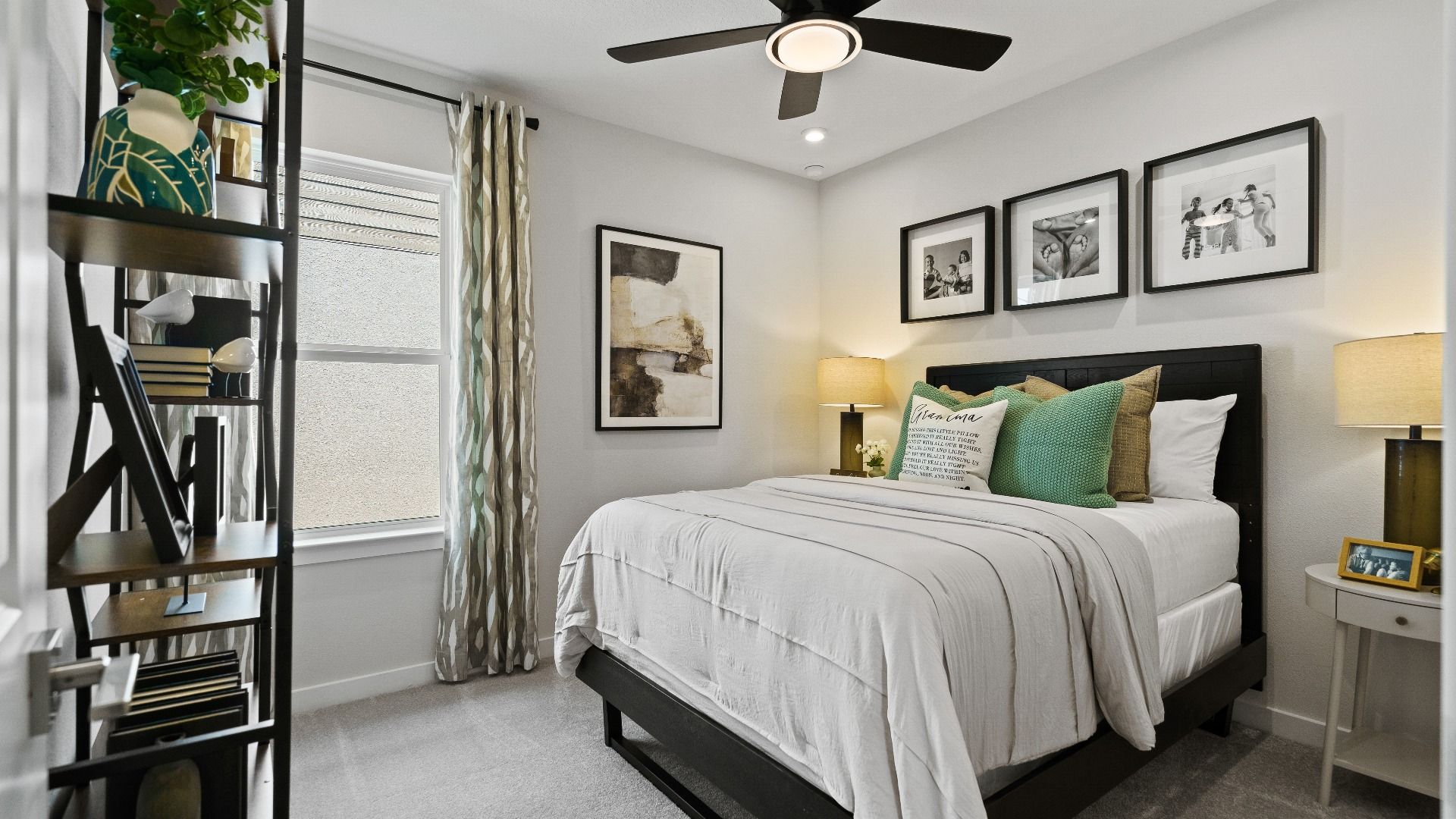 The Atlantic Model by DRB Homes Secondary Bedroom styled as a guest bedroom.