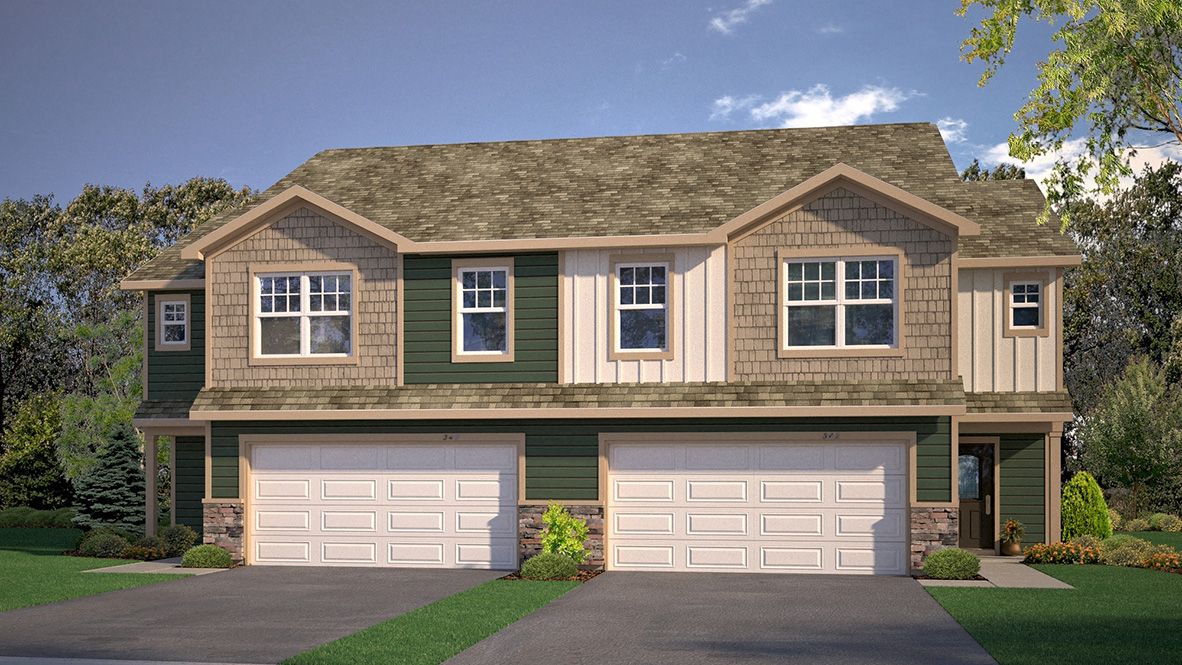 The Duet - Slab - Highview Park Twin Homes: Shakopee, Minnesota - D.R. Horton