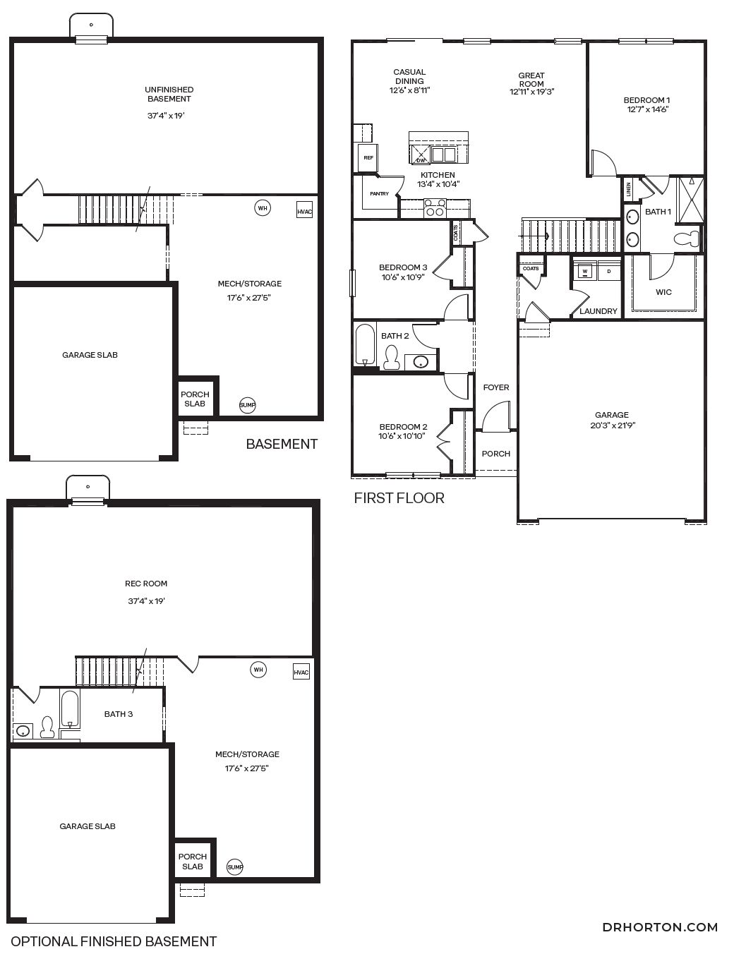 HAMILTON - DUPLEX - Chippewa Trails: Beaver Falls, Pennsylvania - D.R. Horton