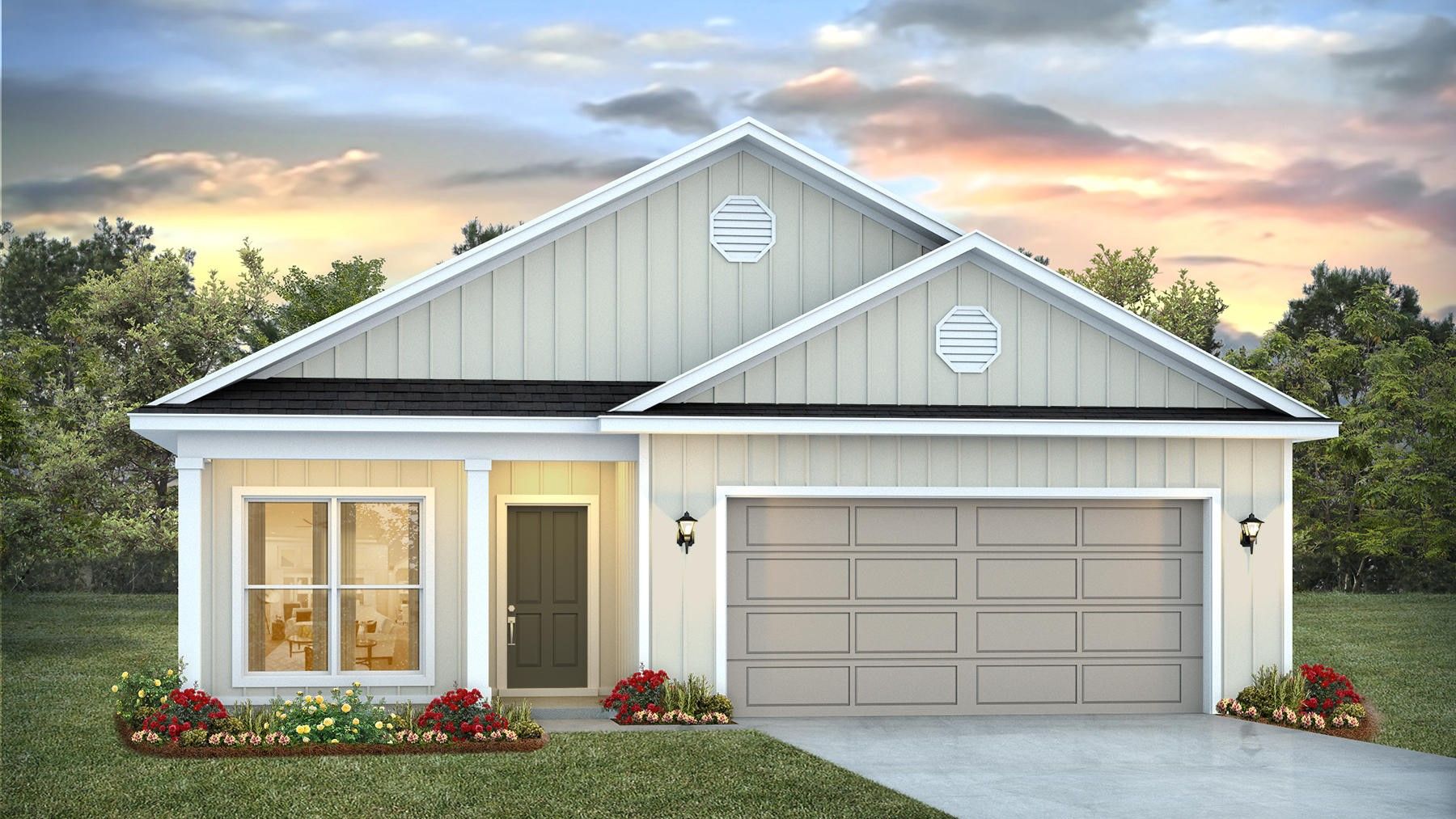 JULIA WITH 2 CAR GARAGE - Autumn Lakes: Elberta, Alabama - D.R. Horton