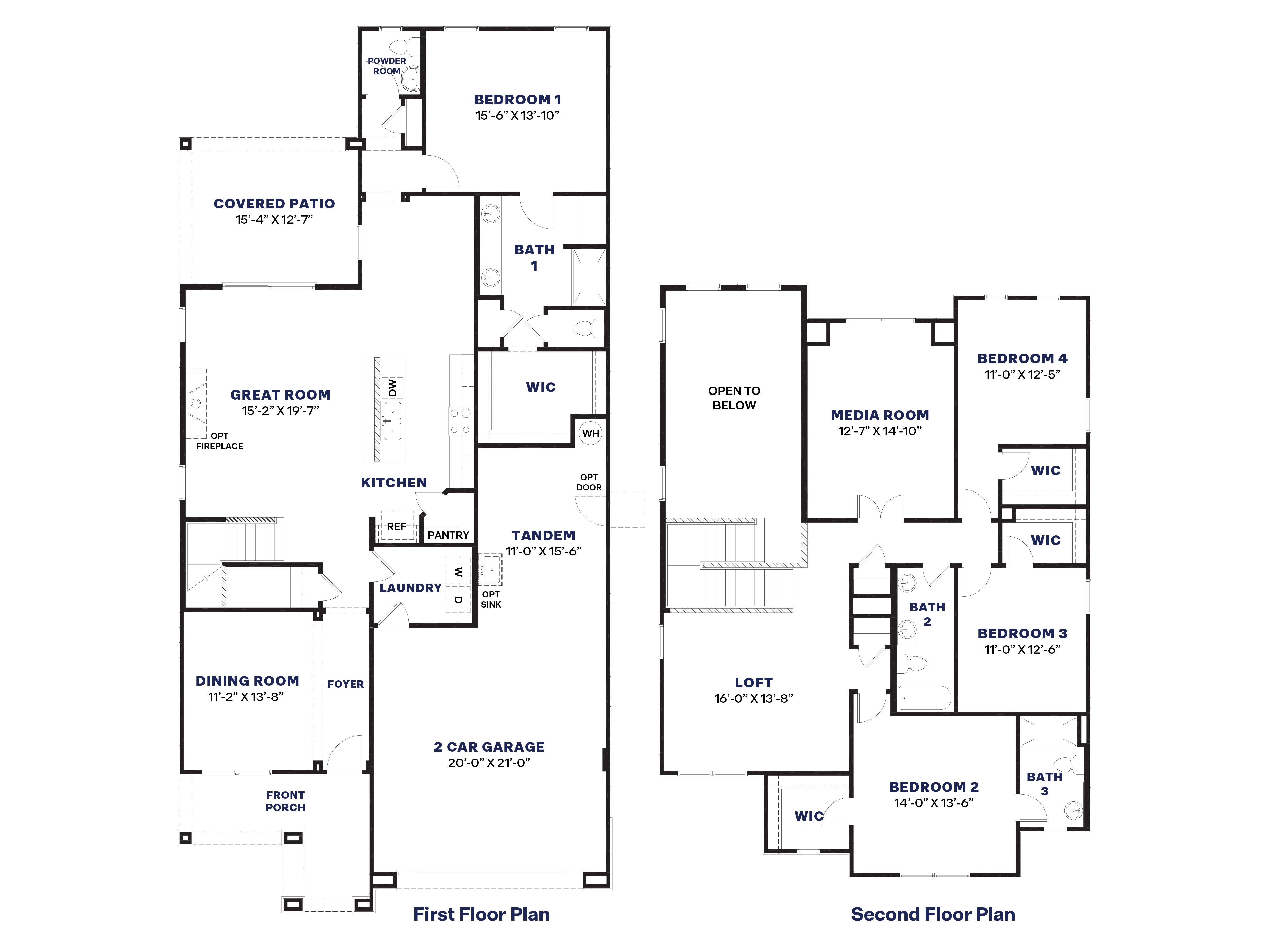 casa en Oak Park Manor Signature Homesites por D.R. Horton Basic