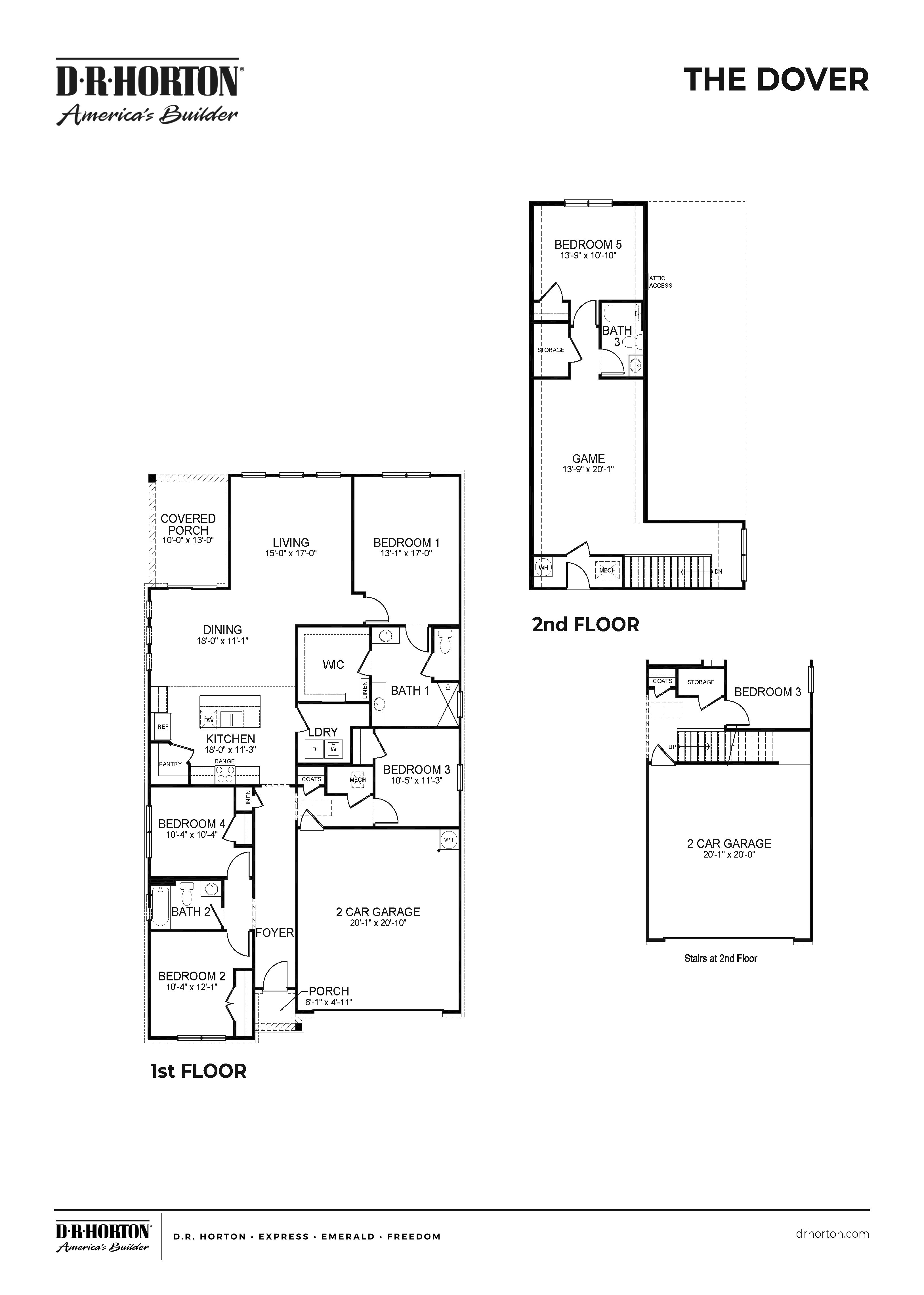 casa en Villages at Southbranch por D.R. Horton