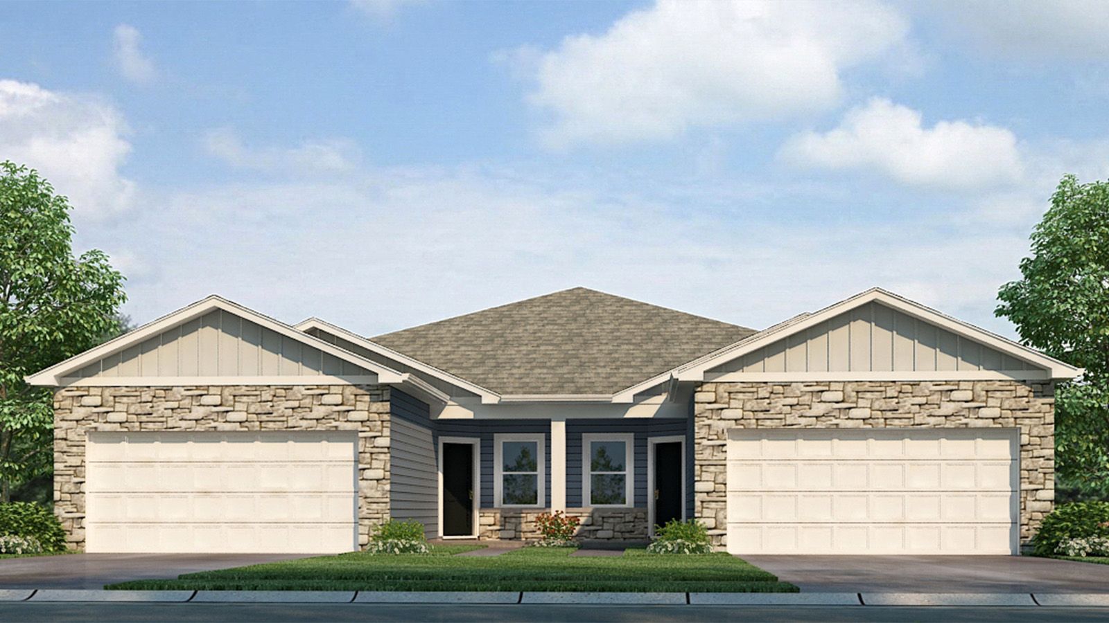 Olsen - Livingston Lakes Paired Villas: Fort Wayne, Indiana - D.R. Horton