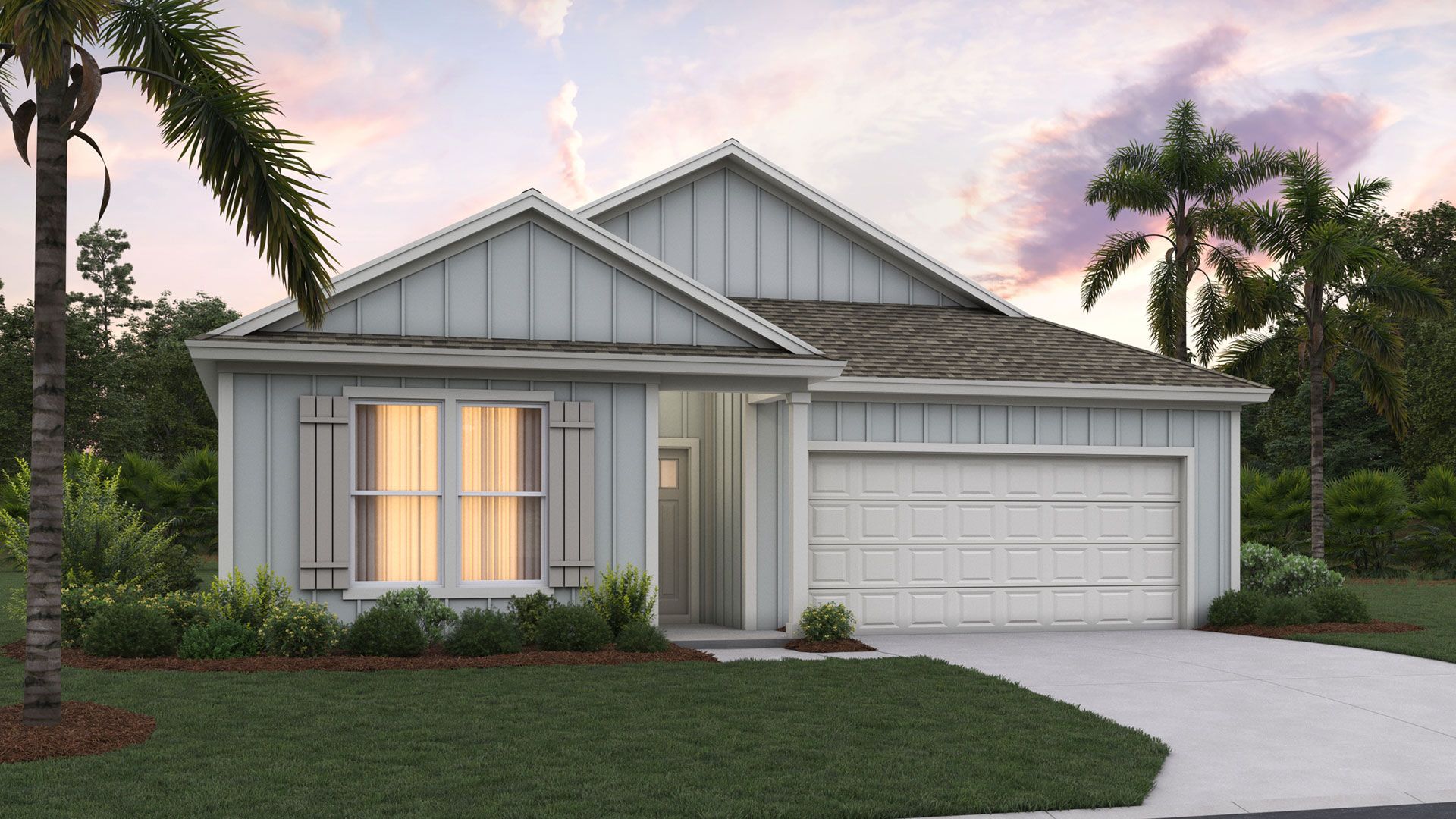 Bridle Creek Townhomes por D.R. Horton en Jacksonville-St. Augustine Florida