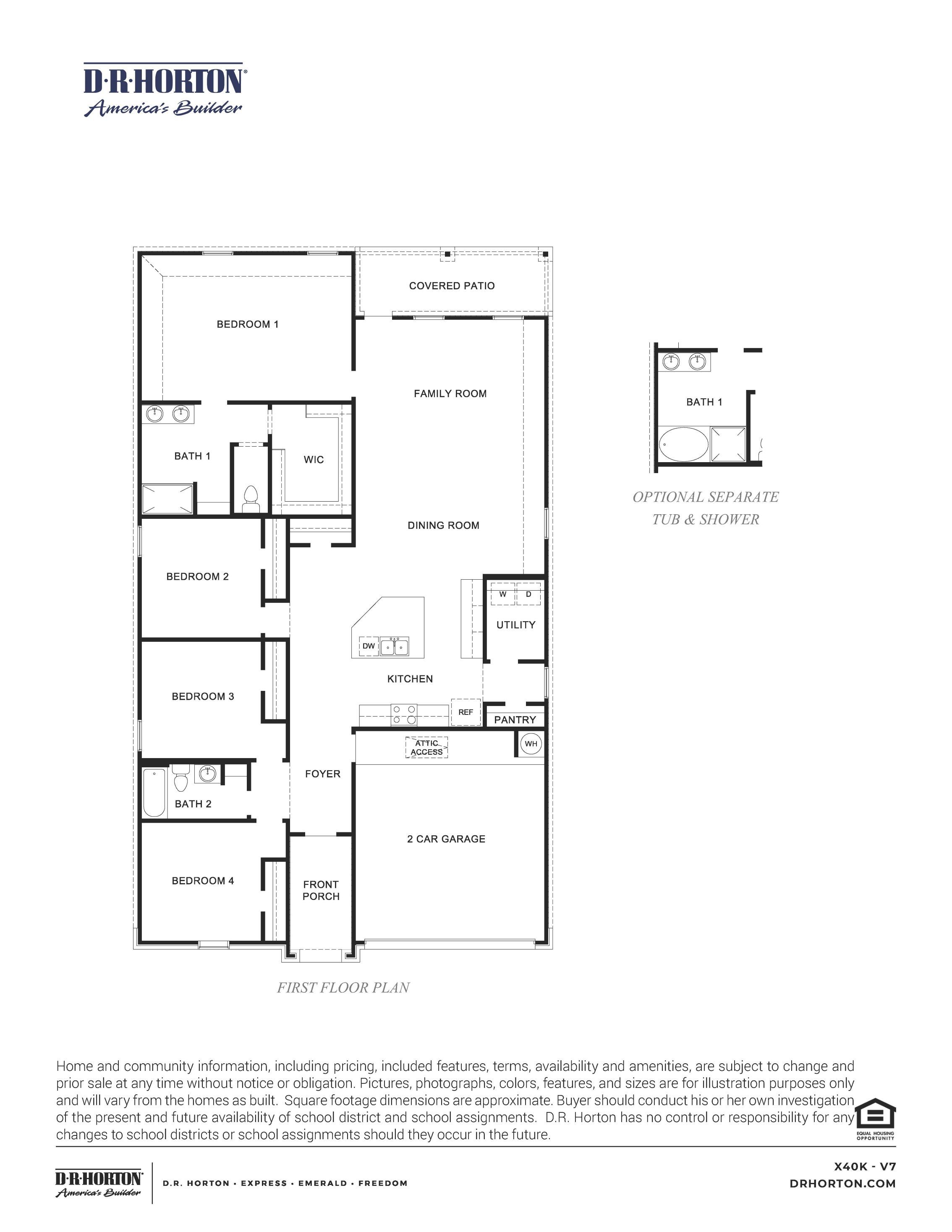 casa en Canterra Creek 45' and 50' Homesites por D.R. Horton Basic