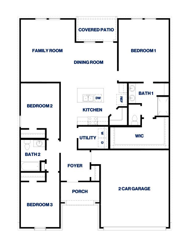Plan X40D - Medina: Dayton, Texas - D.R. Horton Basic