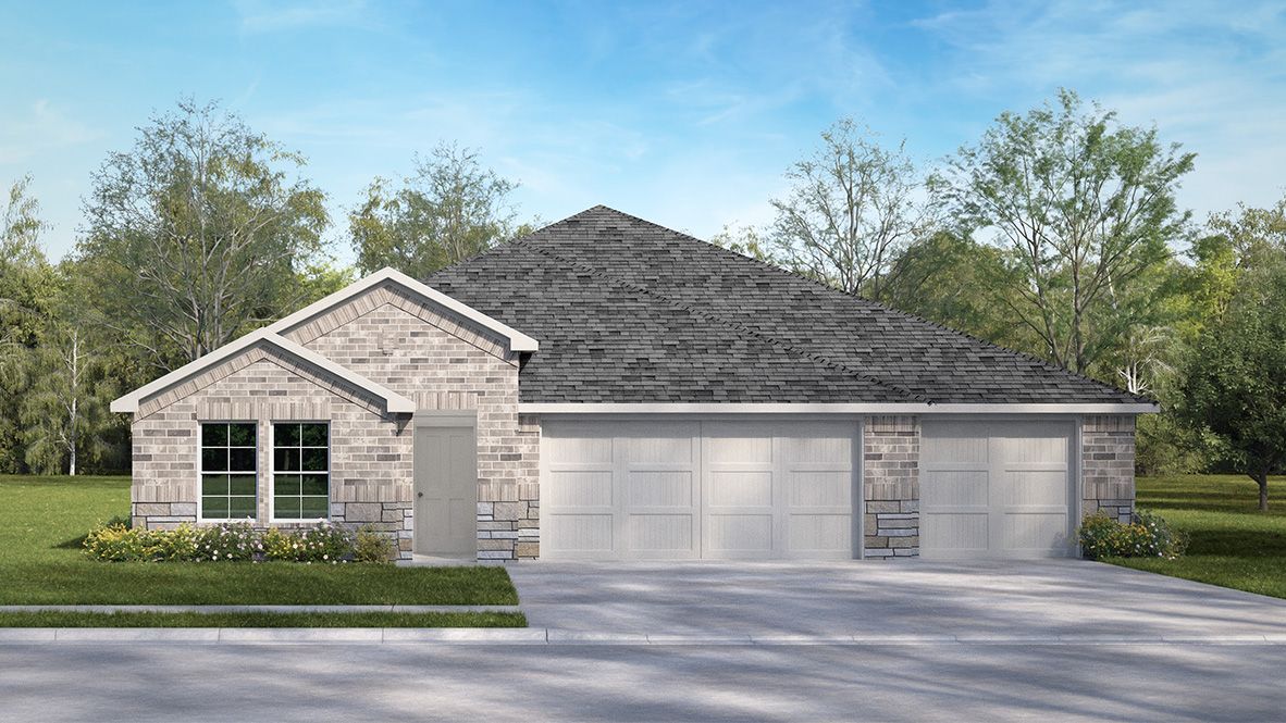 The Courtland - Hickory Ridge Estates: Elmendorf, Texas - D.R. Horton